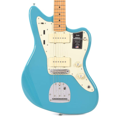 Fender American Professional II Jazzmaster Miami Blue Electric Guitars / Solid Body