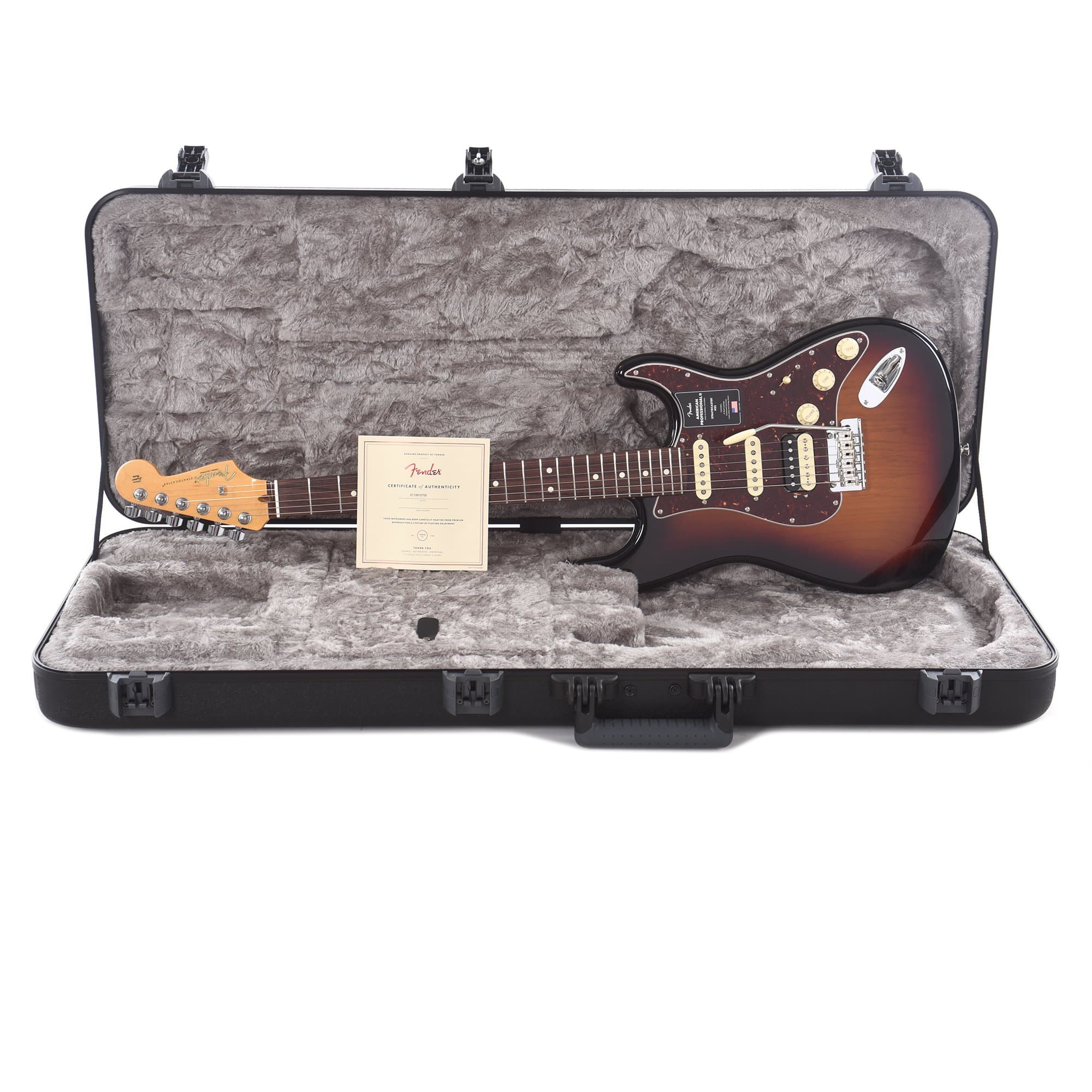 Fender American Professional II Stratocaster HSS 3-Tone Sunburst Electric Guitars / Solid Body