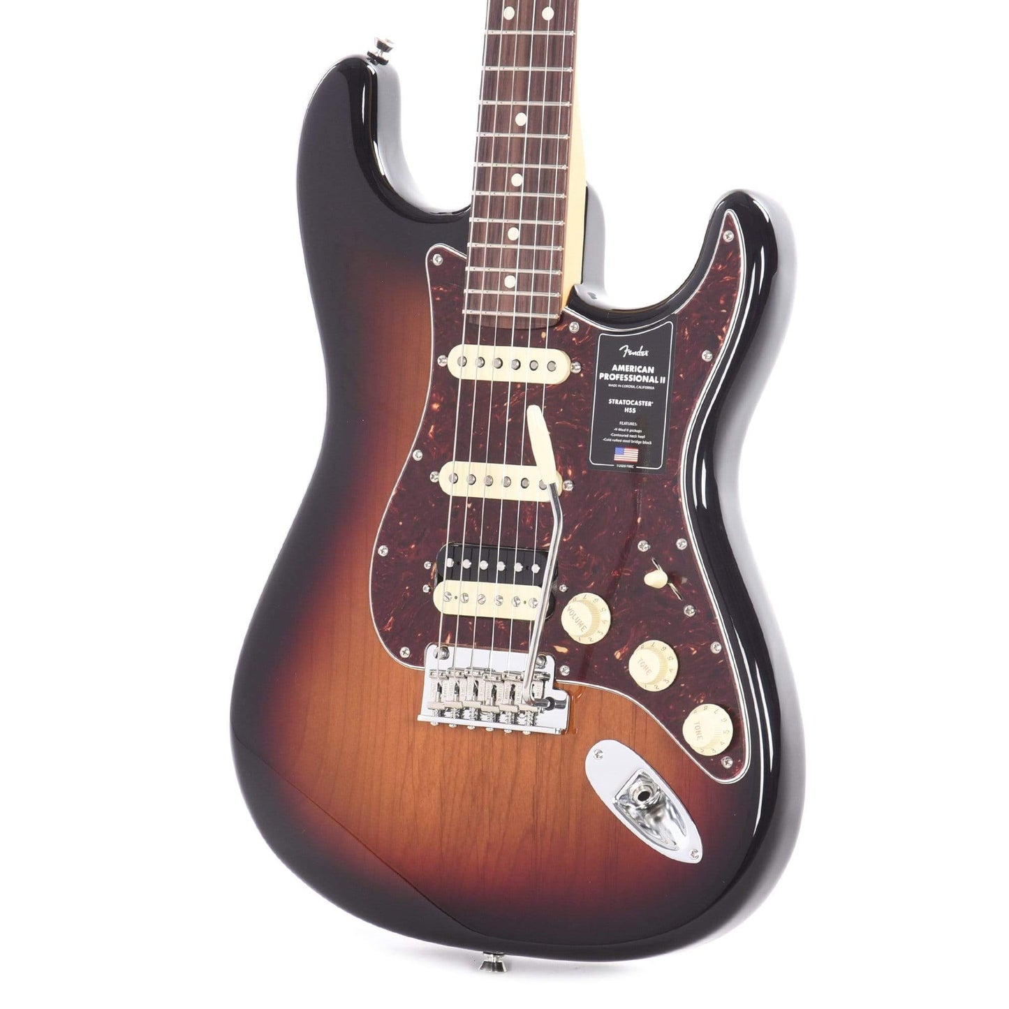 Fender American Professional II Stratocaster HSS 3-Tone Sunburst Electric Guitars / Solid Body