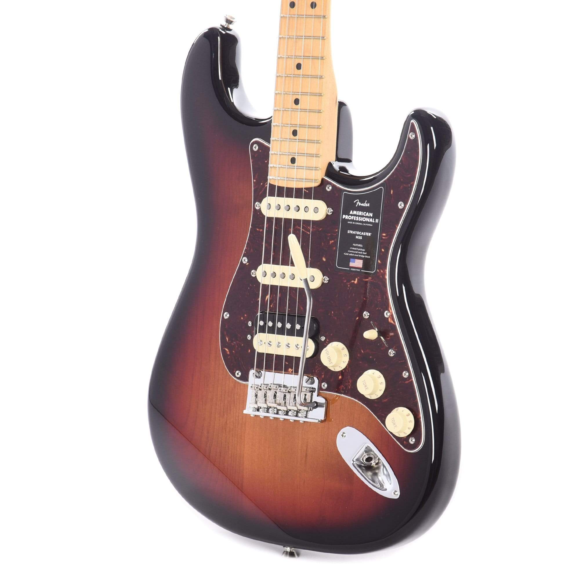 Fender American Professional II Stratocaster HSS 3-Tone Sunburst Electric Guitars / Solid Body