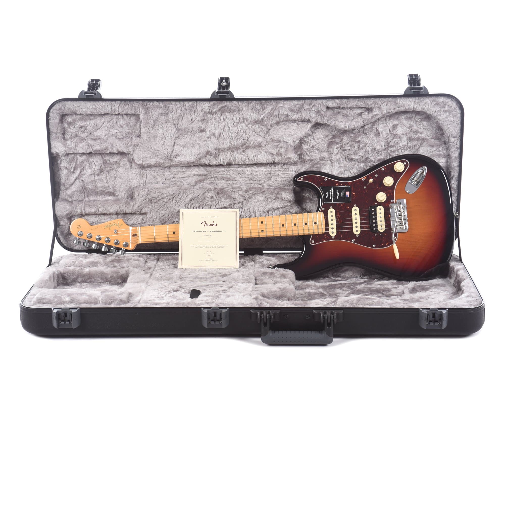 Fender American Professional II Stratocaster HSS 3-Tone Sunburst Electric Guitars / Solid Body