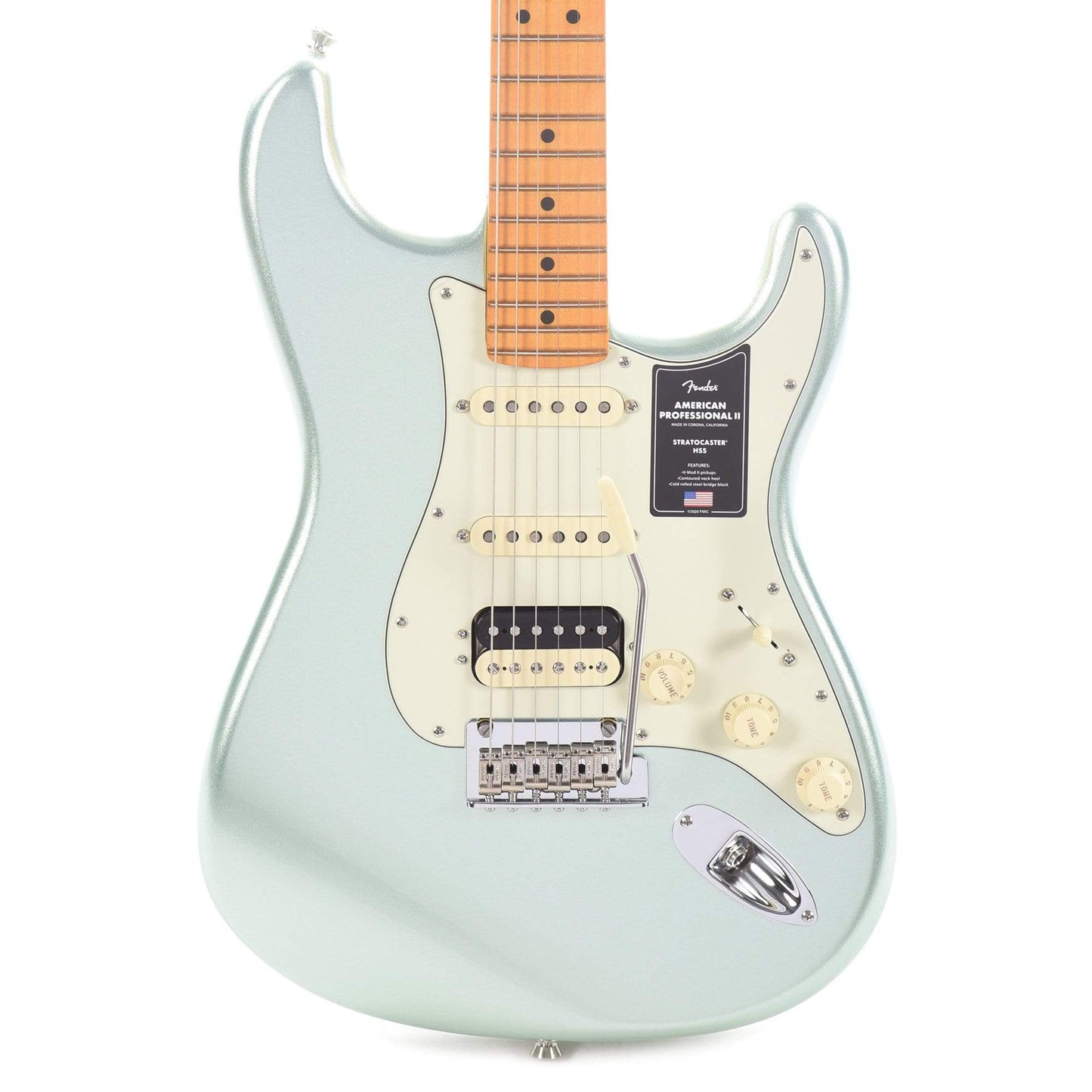 Fender American Professional II Stratocaster HSS Mystic Surf Green Electric Guitars / Solid Body