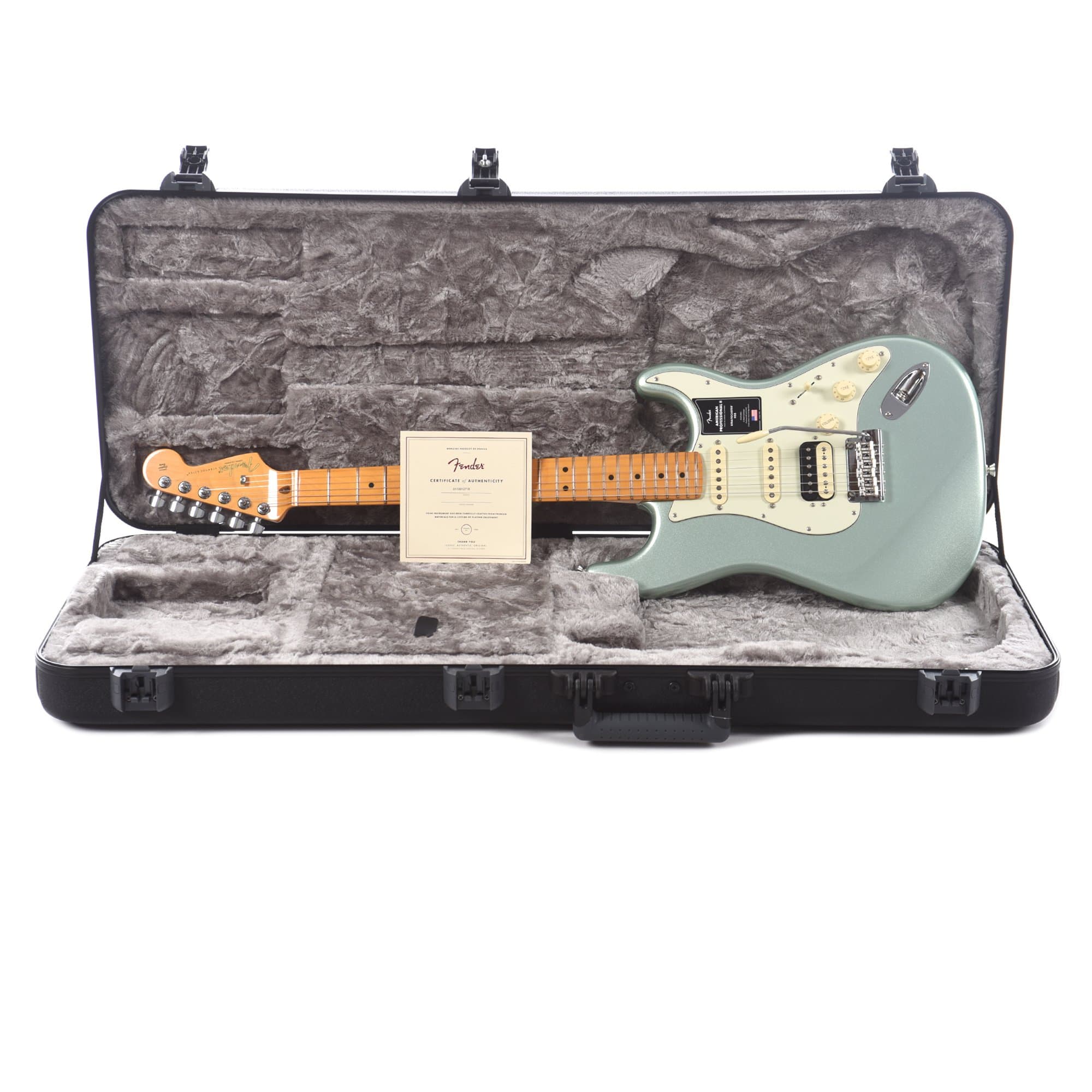 Fender American Professional II Stratocaster HSS Mystic Surf Green Electric Guitars / Solid Body