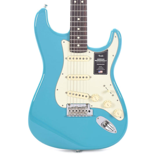 Fender American Professional II Stratocaster Miami Blue Electric Guitars / Solid Body