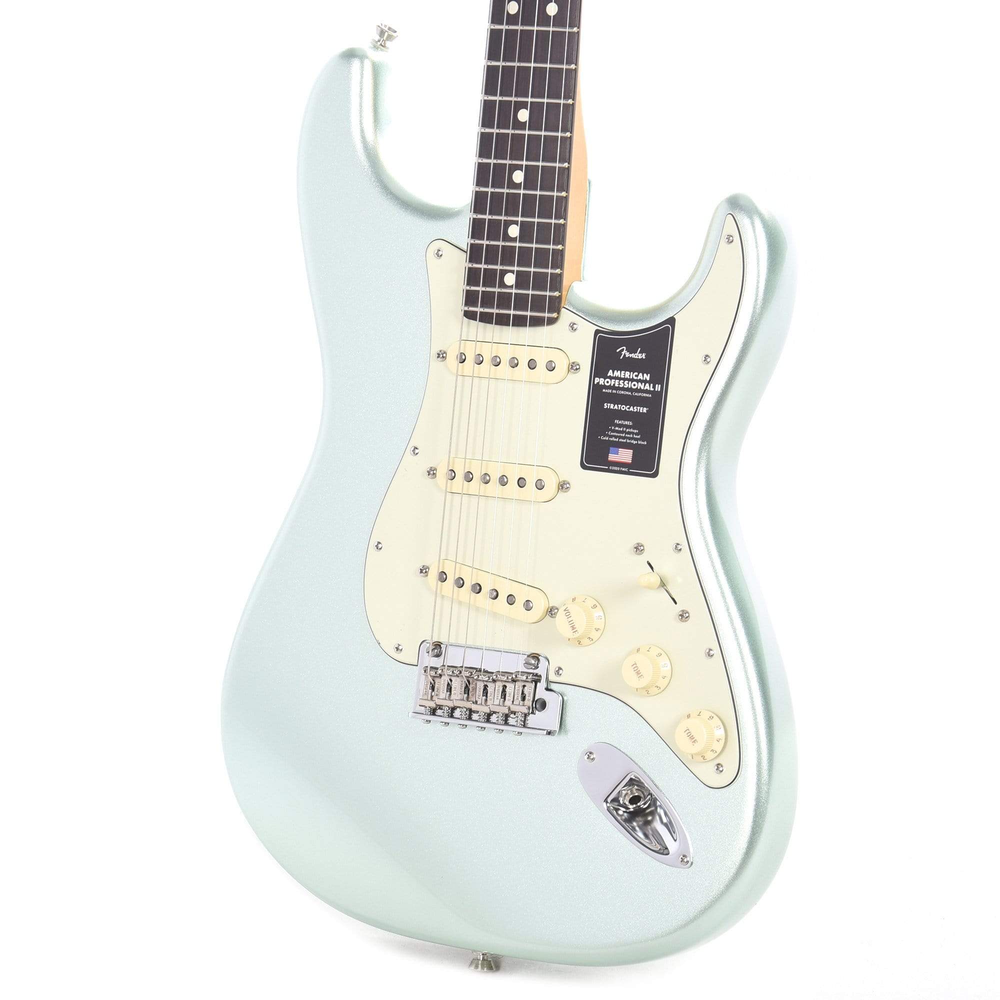 Fender American Professional II Stratocaster Mystic Surf Green Electric Guitars / Solid Body