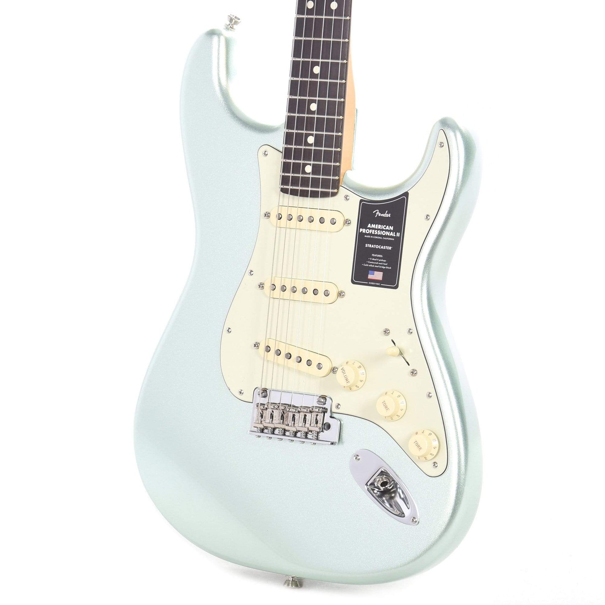 Fender American Professional II Stratocaster Mystic Surf Green Electric Guitars / Solid Body