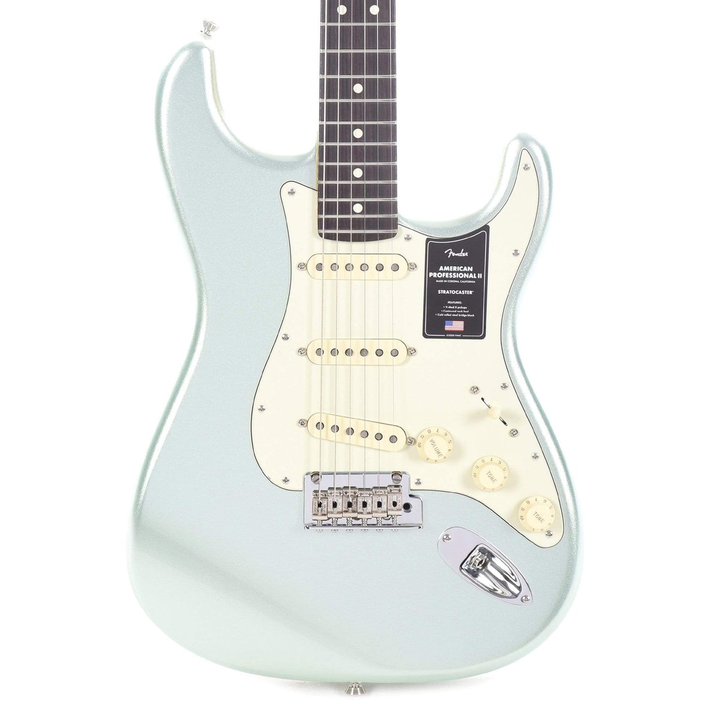 Fender American Professional II Stratocaster Mystic Surf Green Electric Guitars / Solid Body