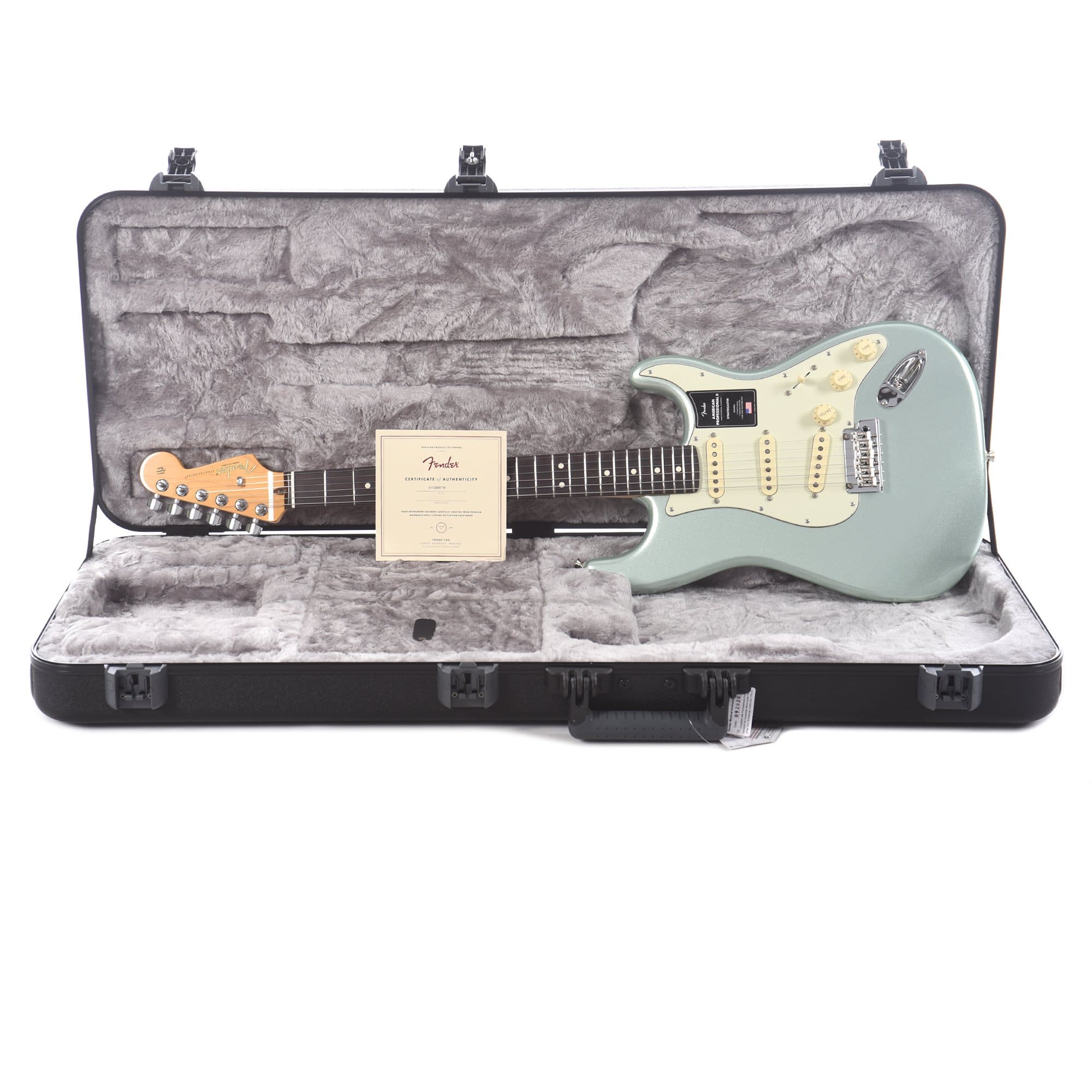 Fender American Professional II Stratocaster Mystic Surf Green Electric Guitars / Solid Body