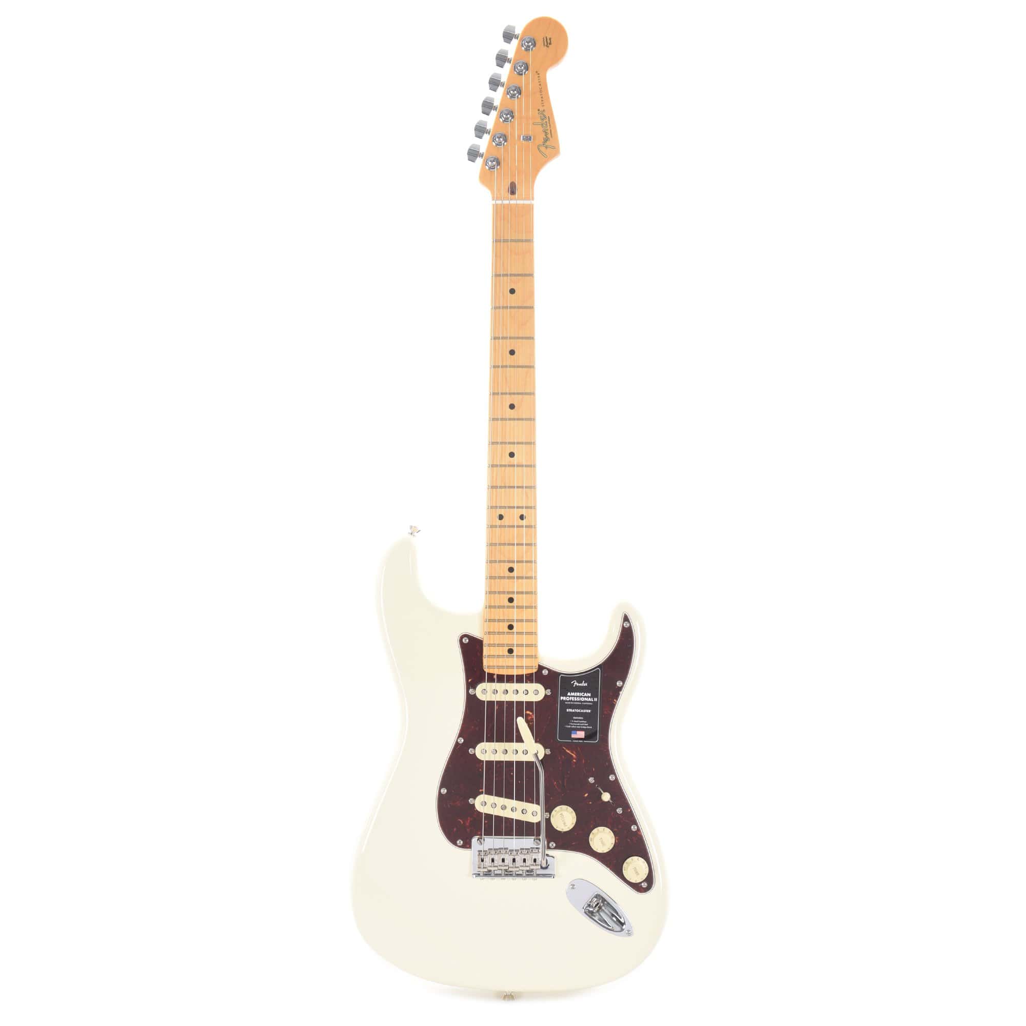 Fender American Professional II Stratocaster Olympic White Electric Guitars / Solid Body