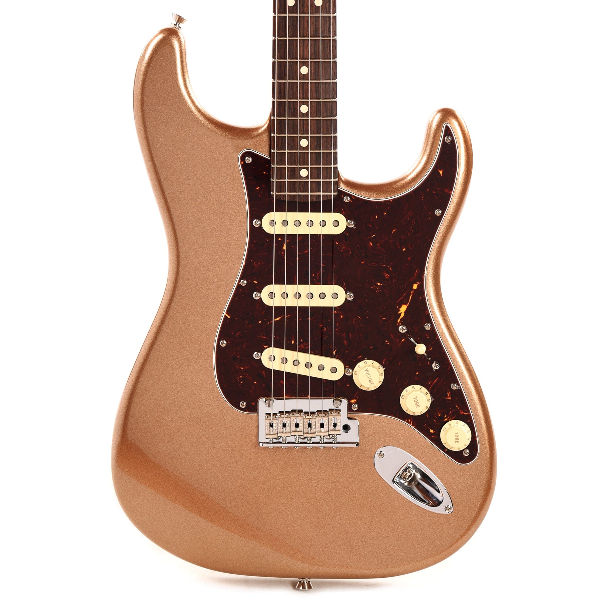 Fender American Professional II Stratocaster Rosewood Neck Firemist Gold w/Custom Shop Fat '50s Pickups Electric Guitars / Solid Body