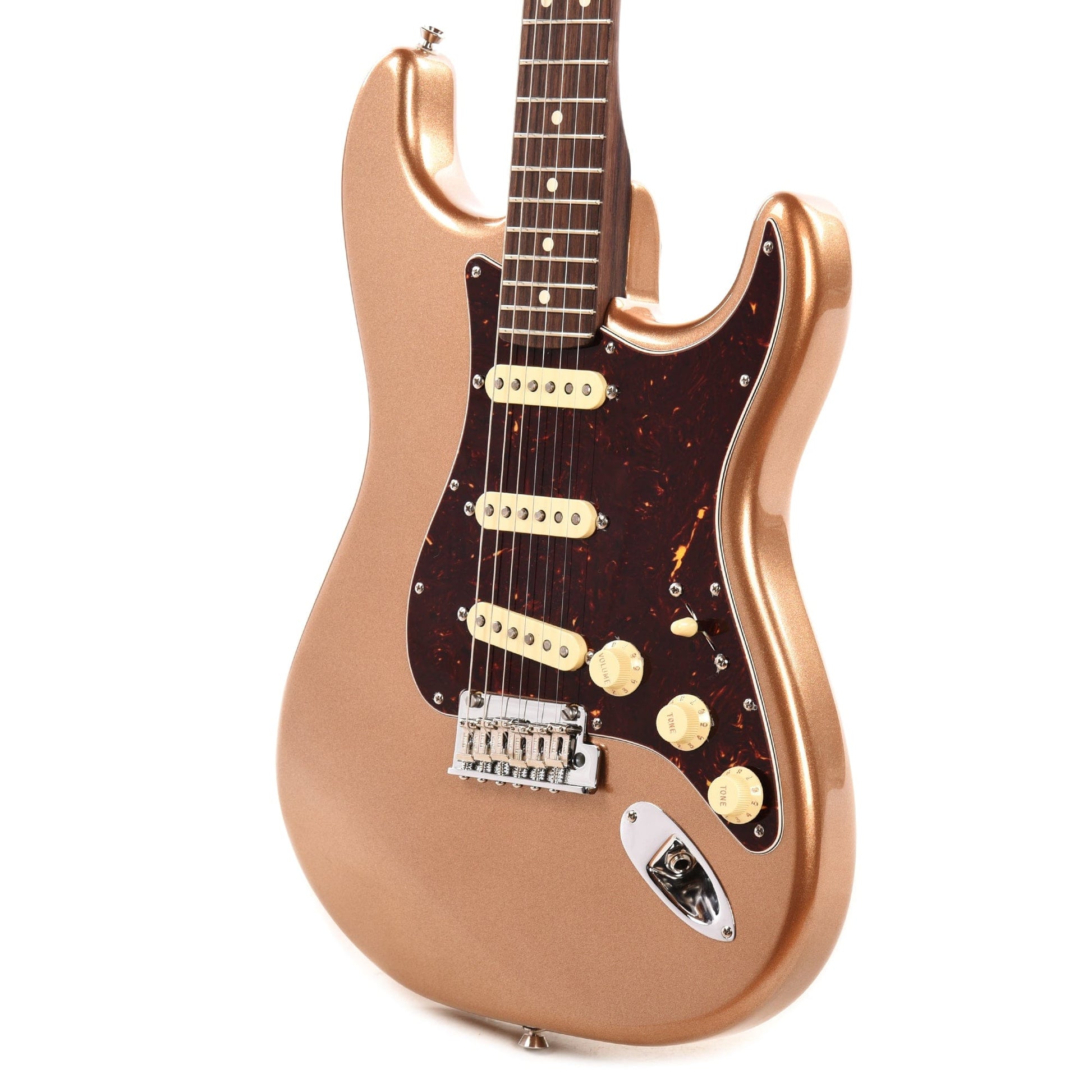 Fender American Professional II Stratocaster Rosewood Neck Firemist Gold w/Custom Shop Fat '50s Pickups Electric Guitars / Solid Body