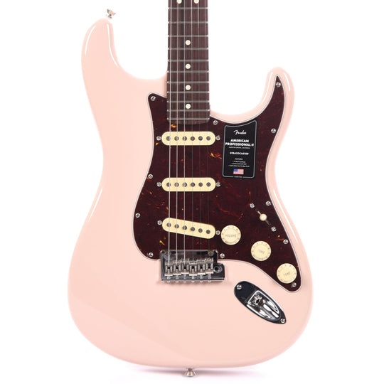 Fender American Professional II Stratocaster Rosewood Neck Shell Pink w/Custom Shop Fat '50s Pickups Electric Guitars / Solid Body