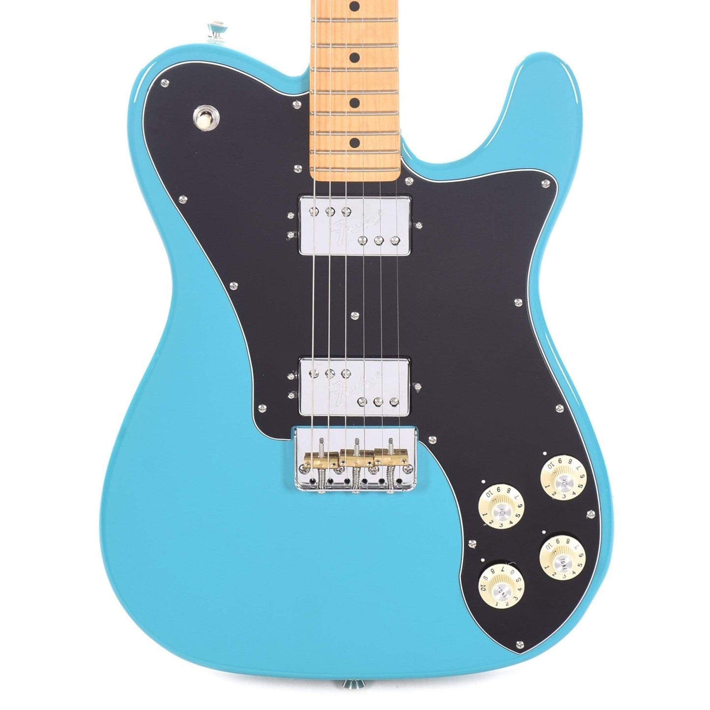 Fender American Professional II Telecaster Deluxe Miami Blue Electric Guitars / Solid Body