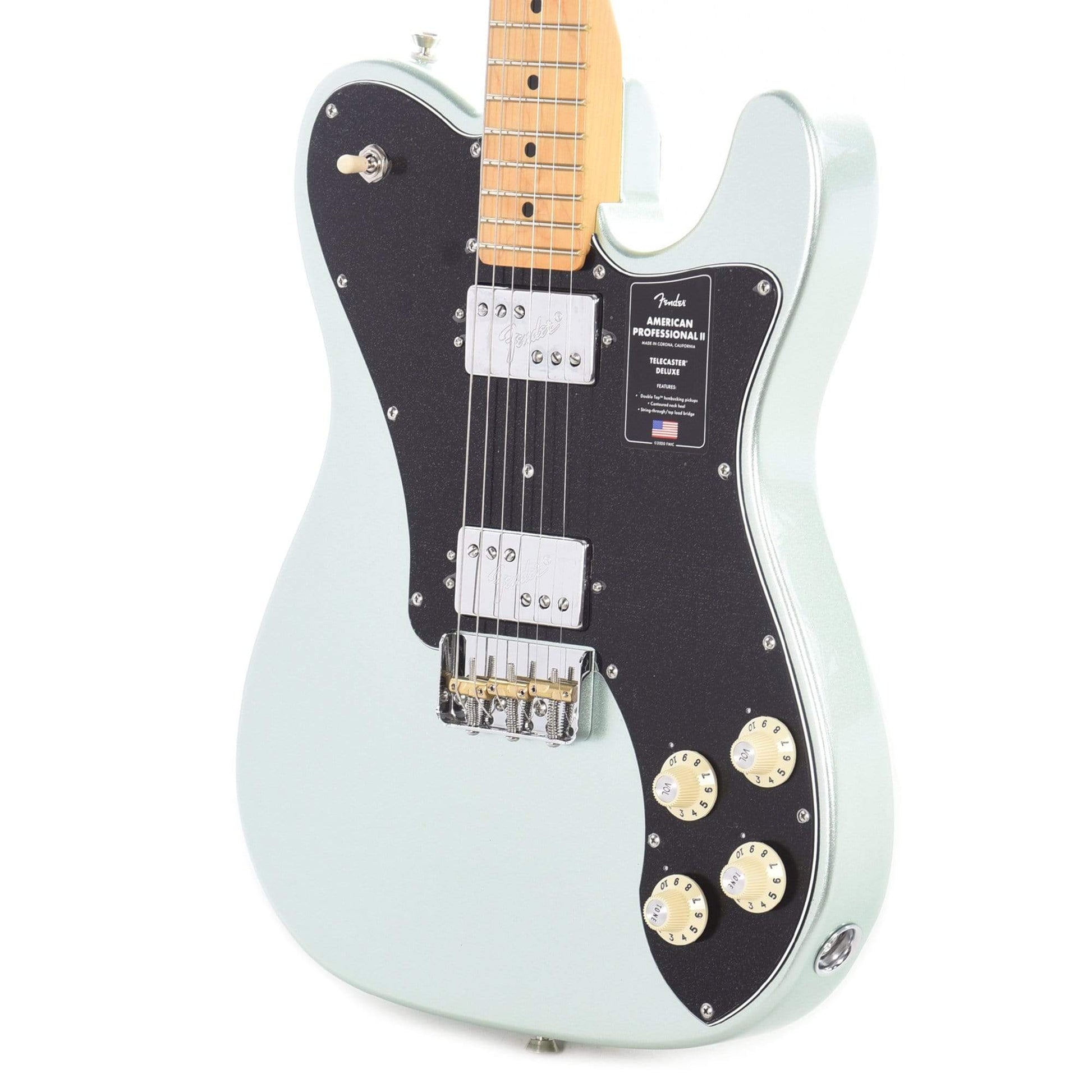 Fender American Professional II Telecaster Deluxe Mystic Surf Green Electric Guitars / Solid Body