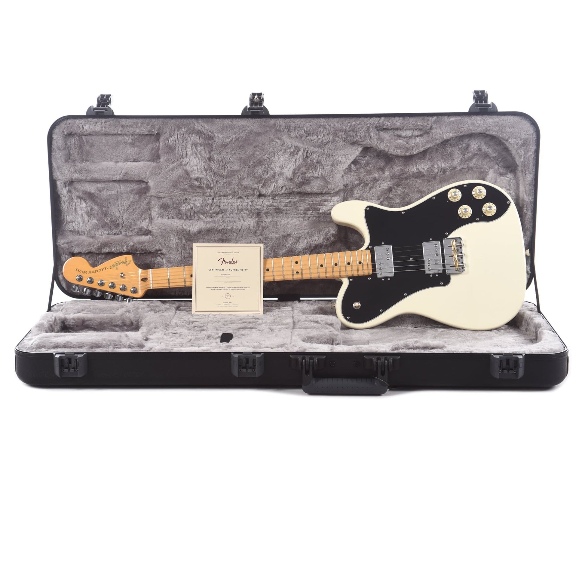 Fender American Professional II Telecaster Deluxe Olympic White Electric Guitars / Solid Body