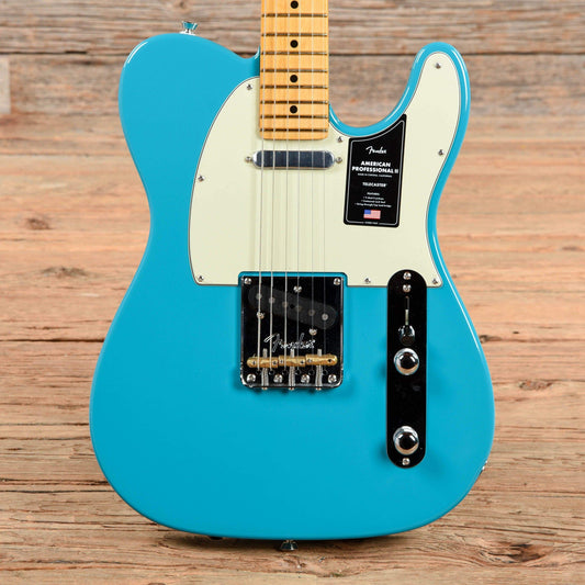 Fender American Professional II Telecaster Miami Blue 2021 Electric Guitars / Solid Body