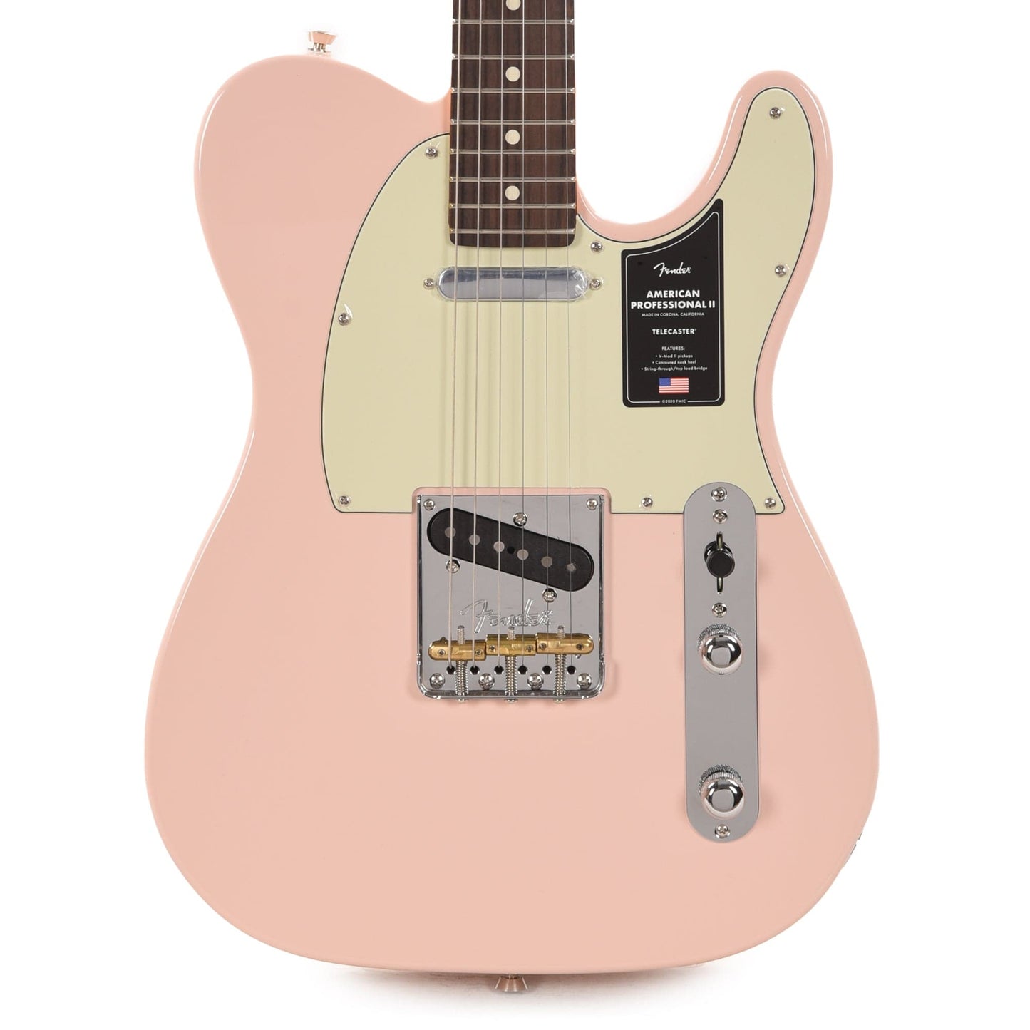 Fender American Professional II Telecaster Shell Pink Electric Guitars / Solid Body