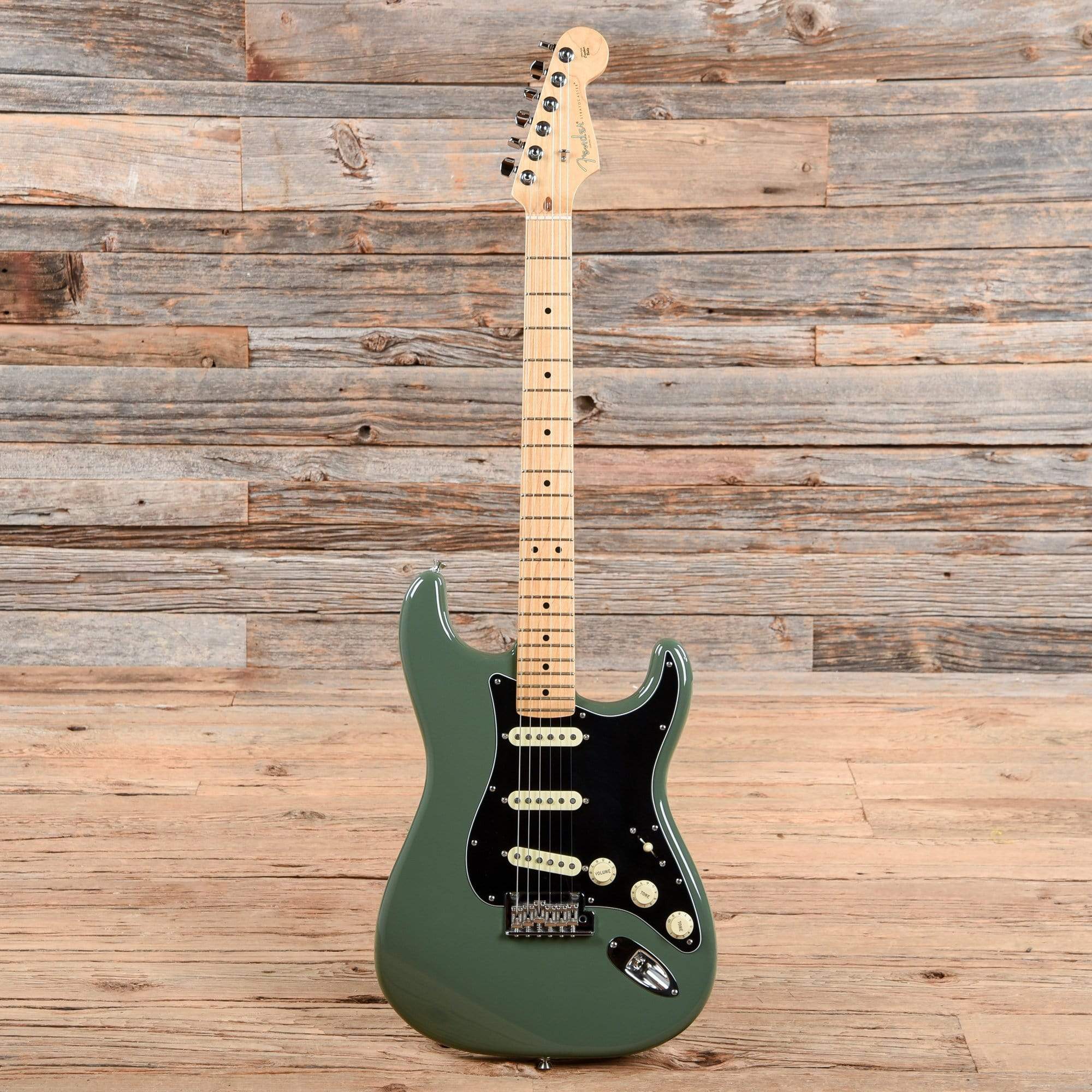 Fender American Professional Stratocaster Antique Olive 2017 Electric Guitars / Solid Body