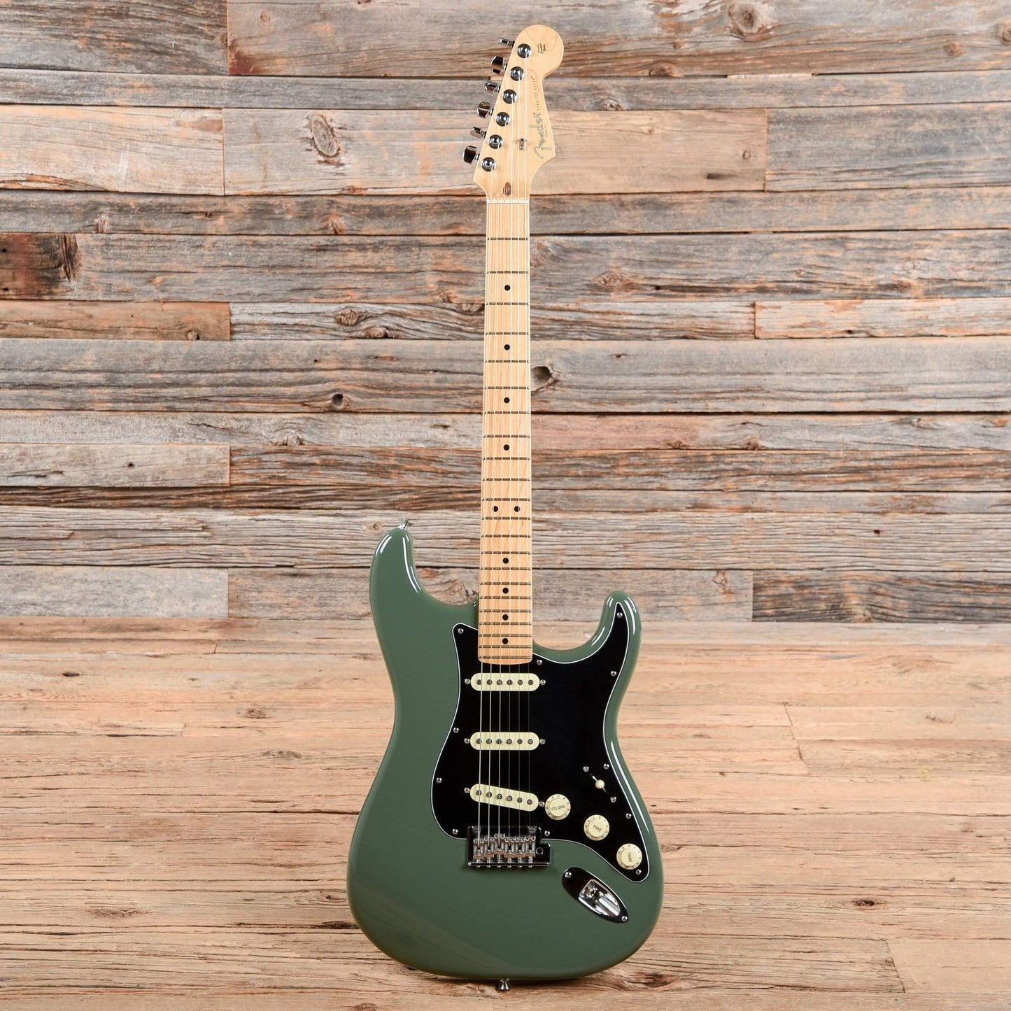 Fender American Professional Stratocaster Antique Olive 2017 Electric Guitars / Solid Body
