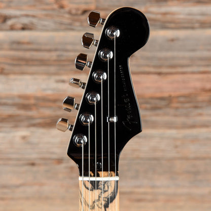 Fender American QMT Stratocaster with Pale Moon Ebony Fretboard Transparent Black 2019 Electric Guitars / Solid Body