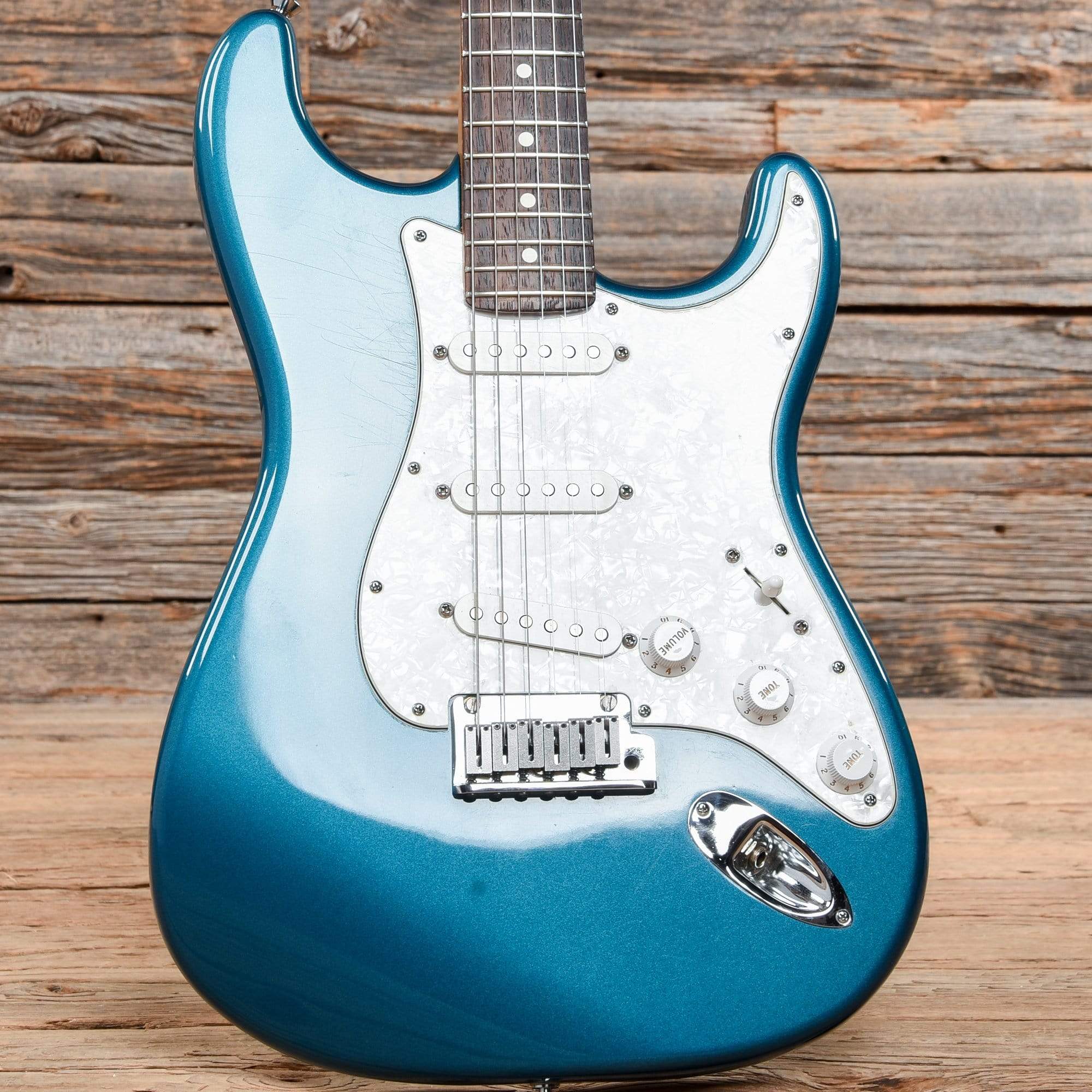 Fender American Standard Stratocaster Aquamarine Metallic 2000 Electric Guitars / Solid Body