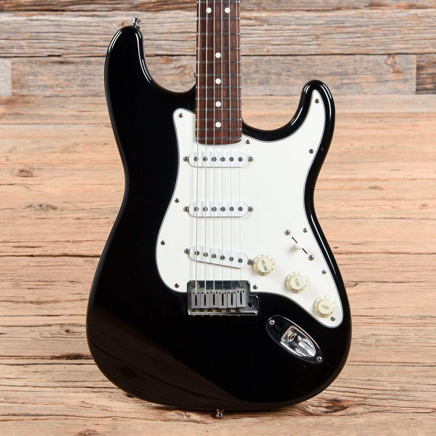 Fender American Standard Stratocaster Black 1996 Electric Guitars / Solid Body