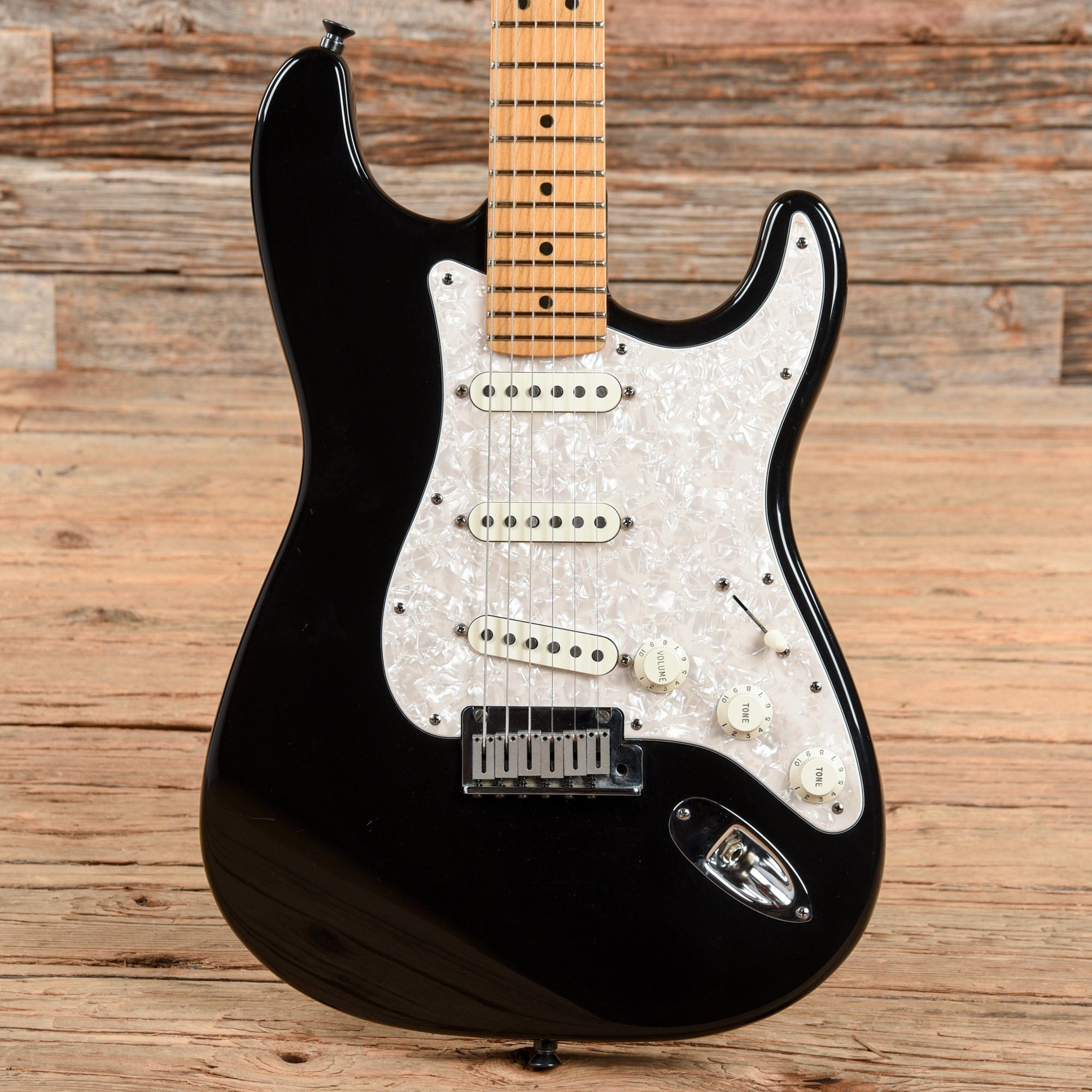 Fender American Standard Stratocaster Black 1996 Electric Guitars / Solid Body