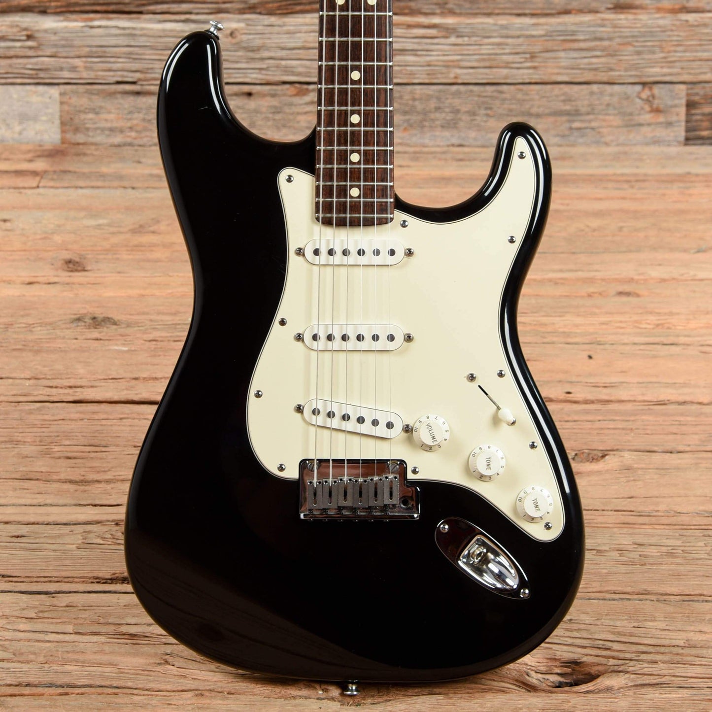Fender American Standard Stratocaster Black 2001 Electric Guitars / Solid Body