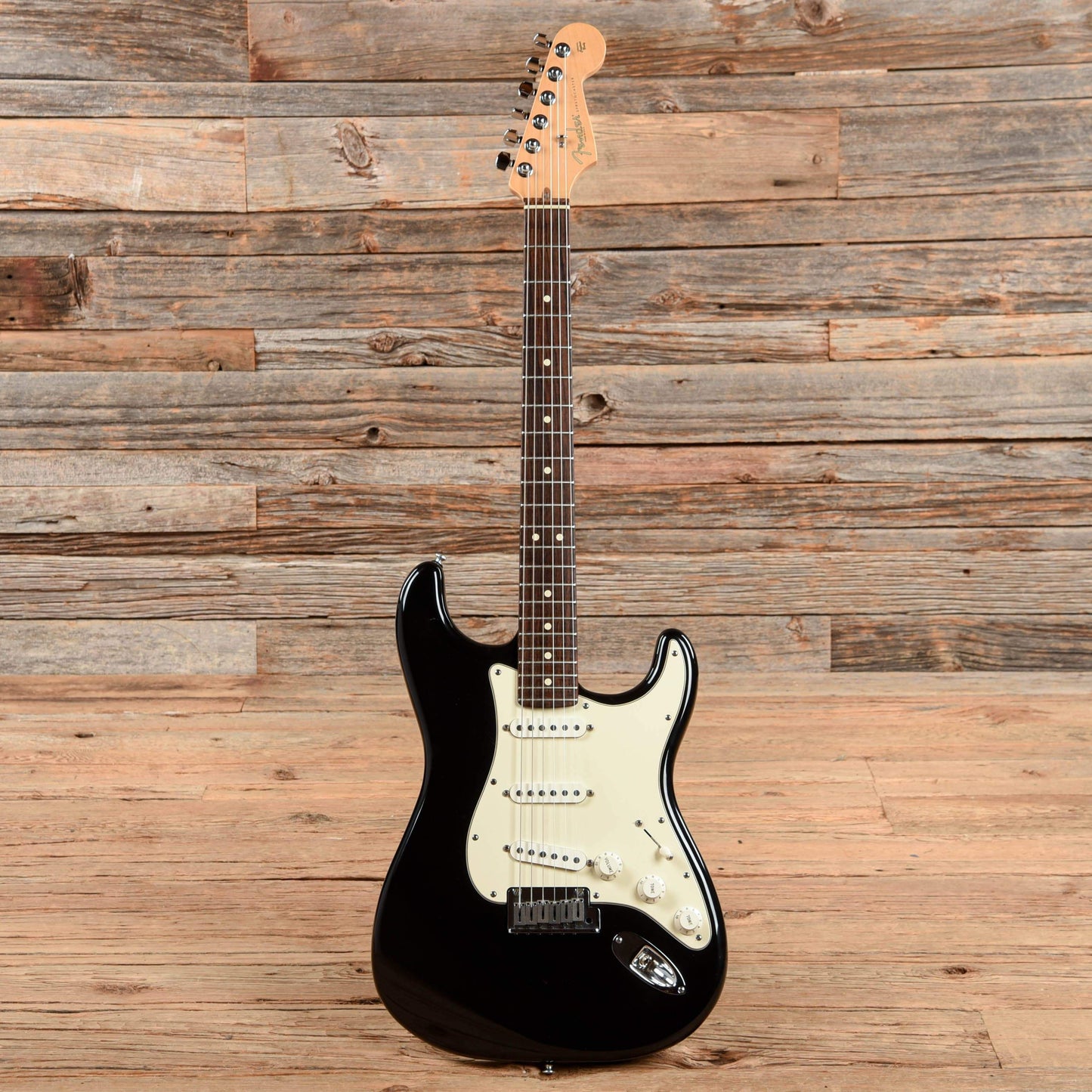 Fender American Standard Stratocaster Black 2001 Electric Guitars / Solid Body