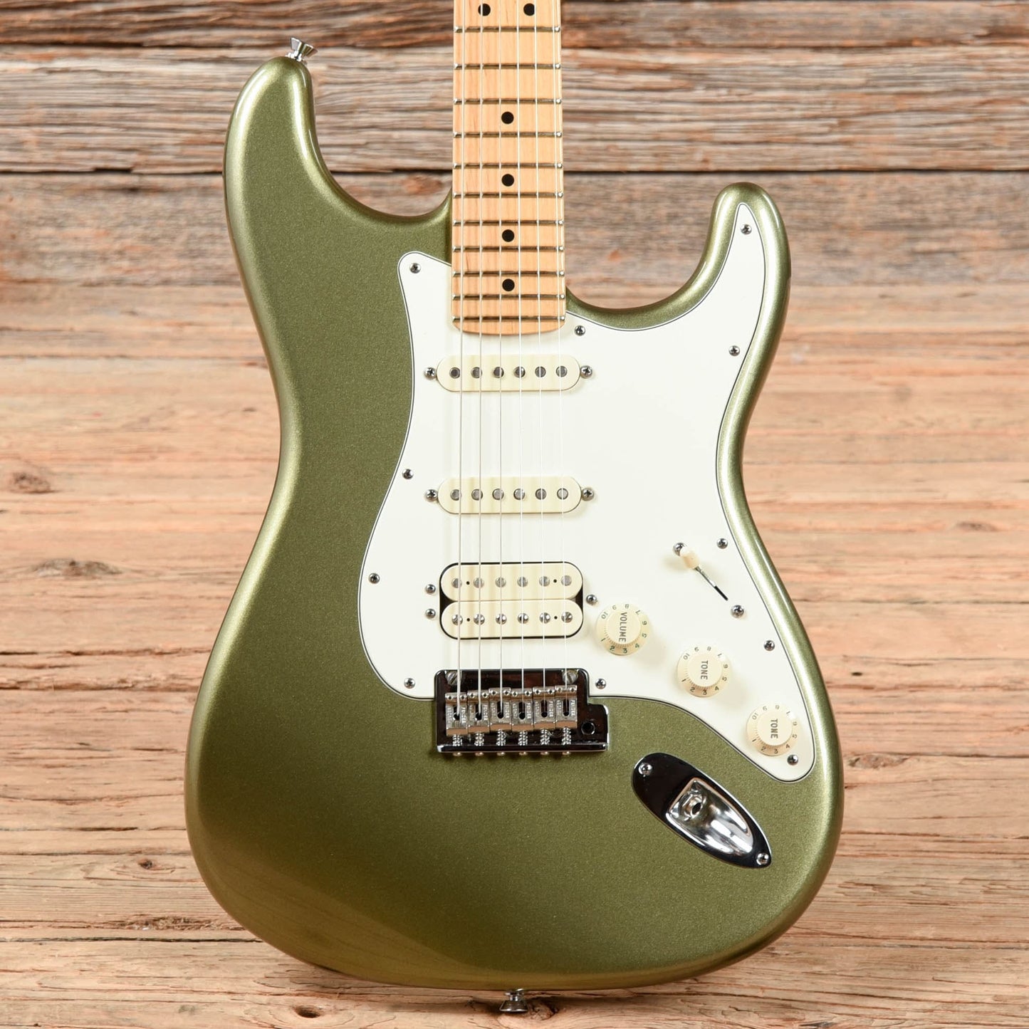 Fender American Standard Stratocaster HSS Jade Pearl Metallic 2012 Electric Guitars / Solid Body