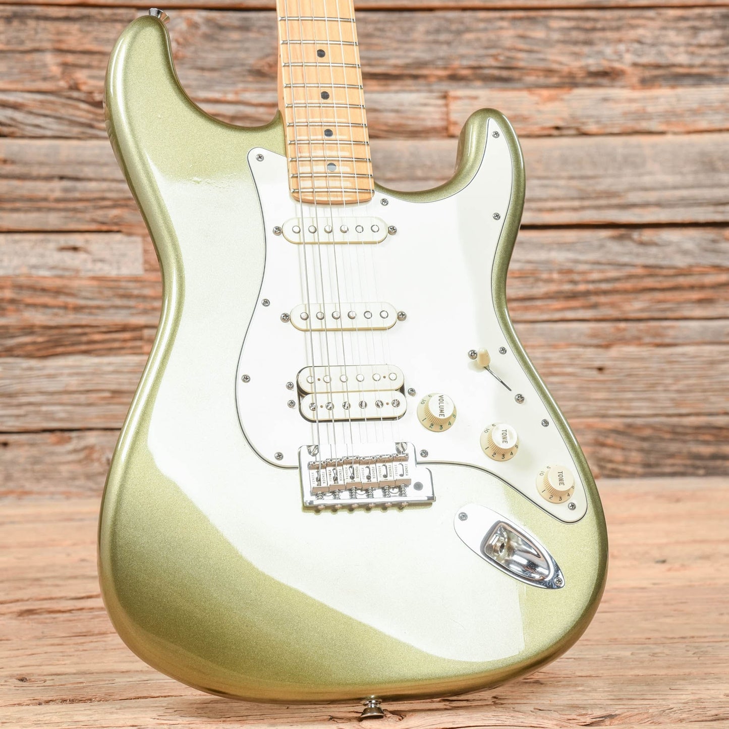 Fender American Standard Stratocaster HSS Jade Pearl Metallic 2012 Electric Guitars / Solid Body