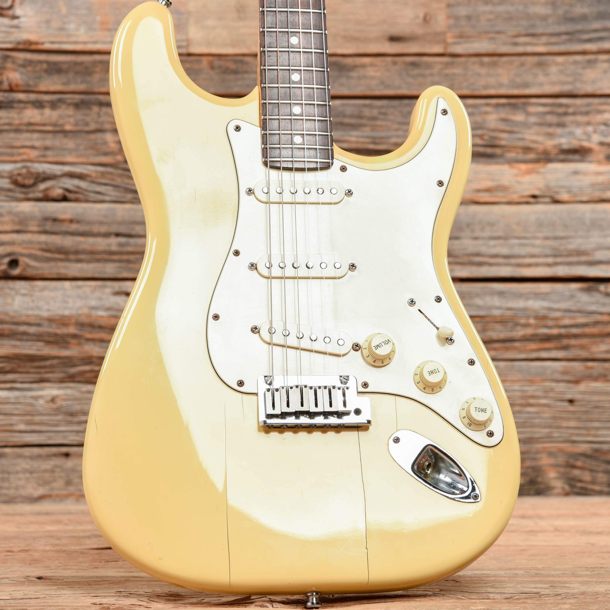 Fender American Standard Stratocaster Olympic White 1987 Electric Guitars / Solid Body