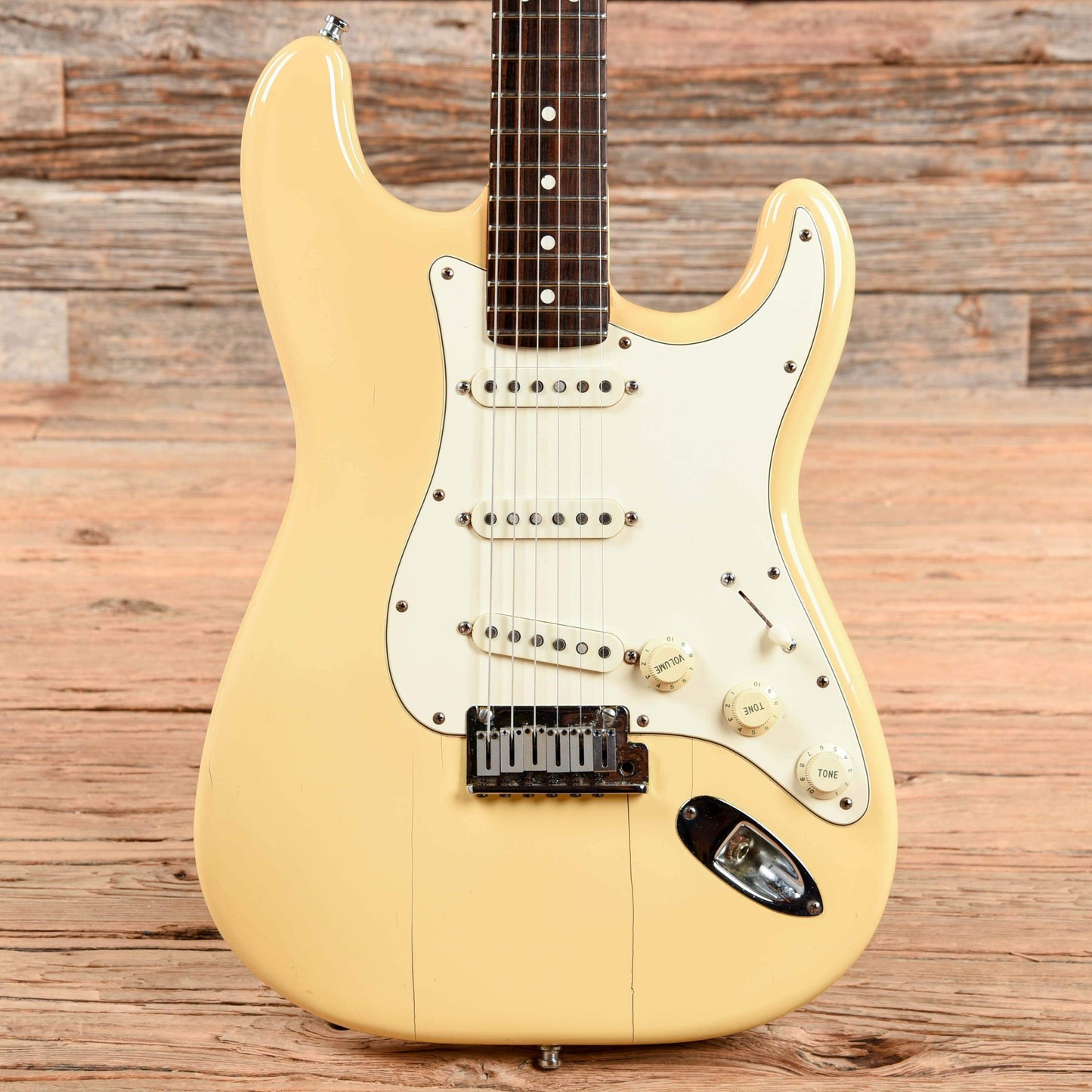 Fender American Standard Stratocaster Olympic White 1987 Electric Guitars / Solid Body