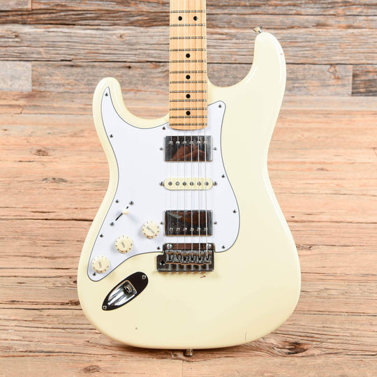 Fender American Standard Stratocaster Olympic White 2015 LEFTY Electric Guitars / Solid Body