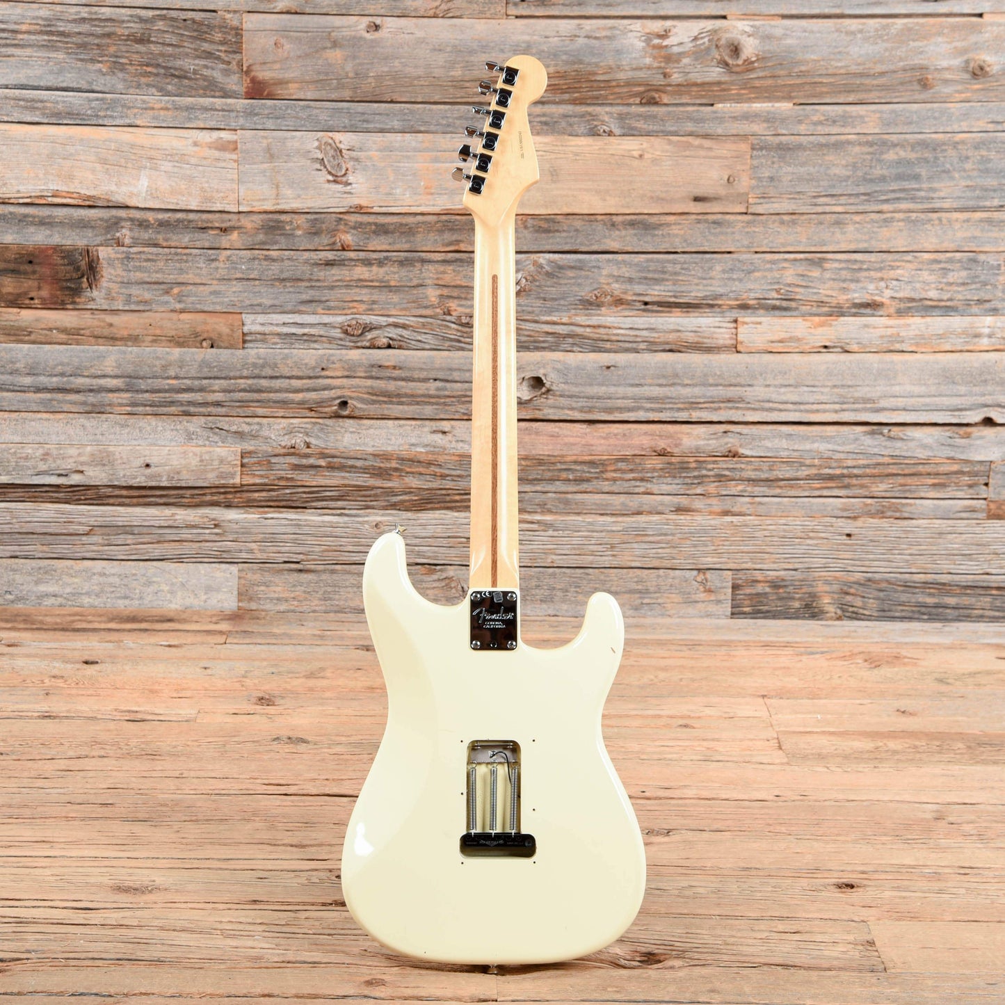 Fender American Standard Stratocaster Olympic White 2015 LEFTY Electric Guitars / Solid Body