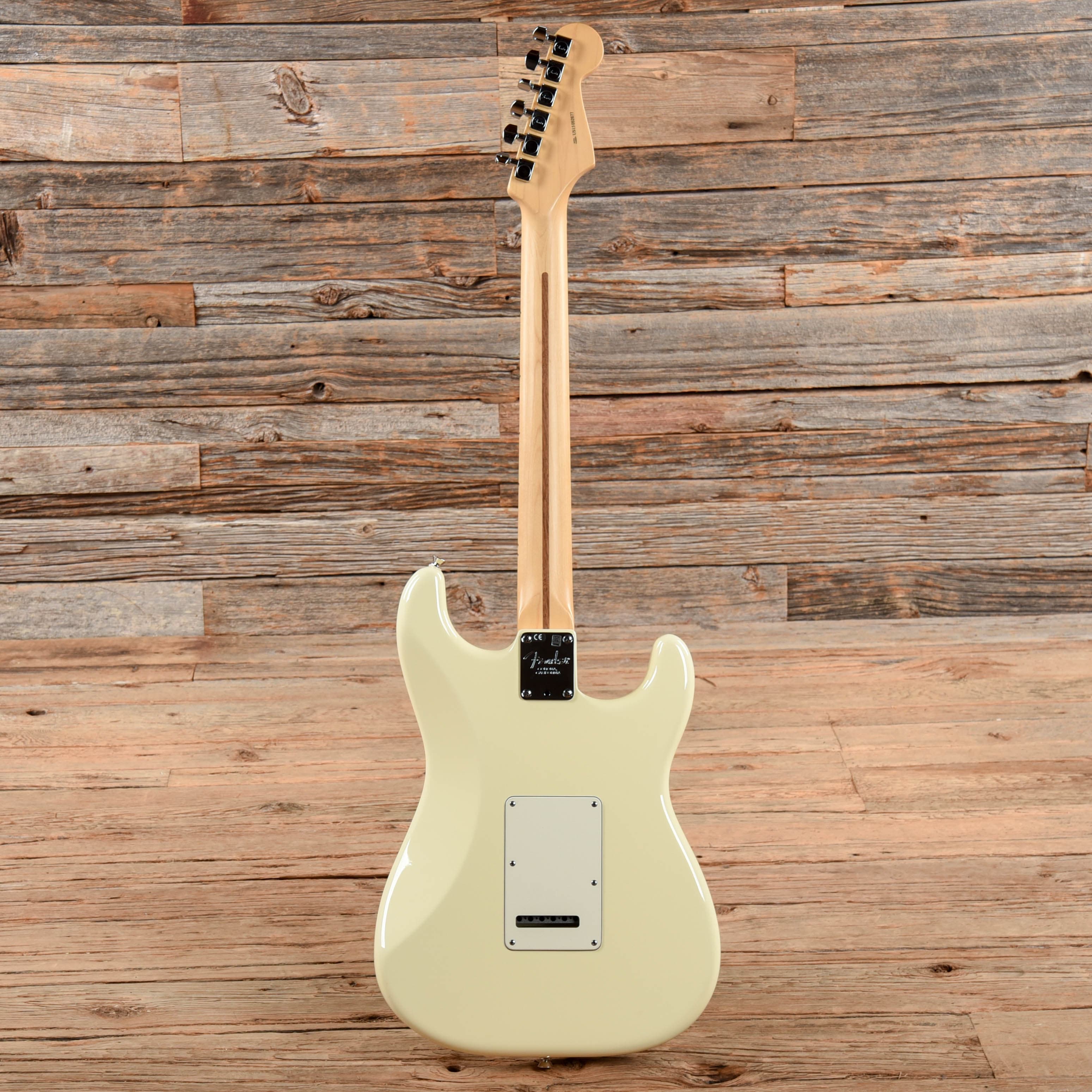 Fender American Standard Stratocaster Olympic White 2015 LEFTY Electric Guitars / Solid Body