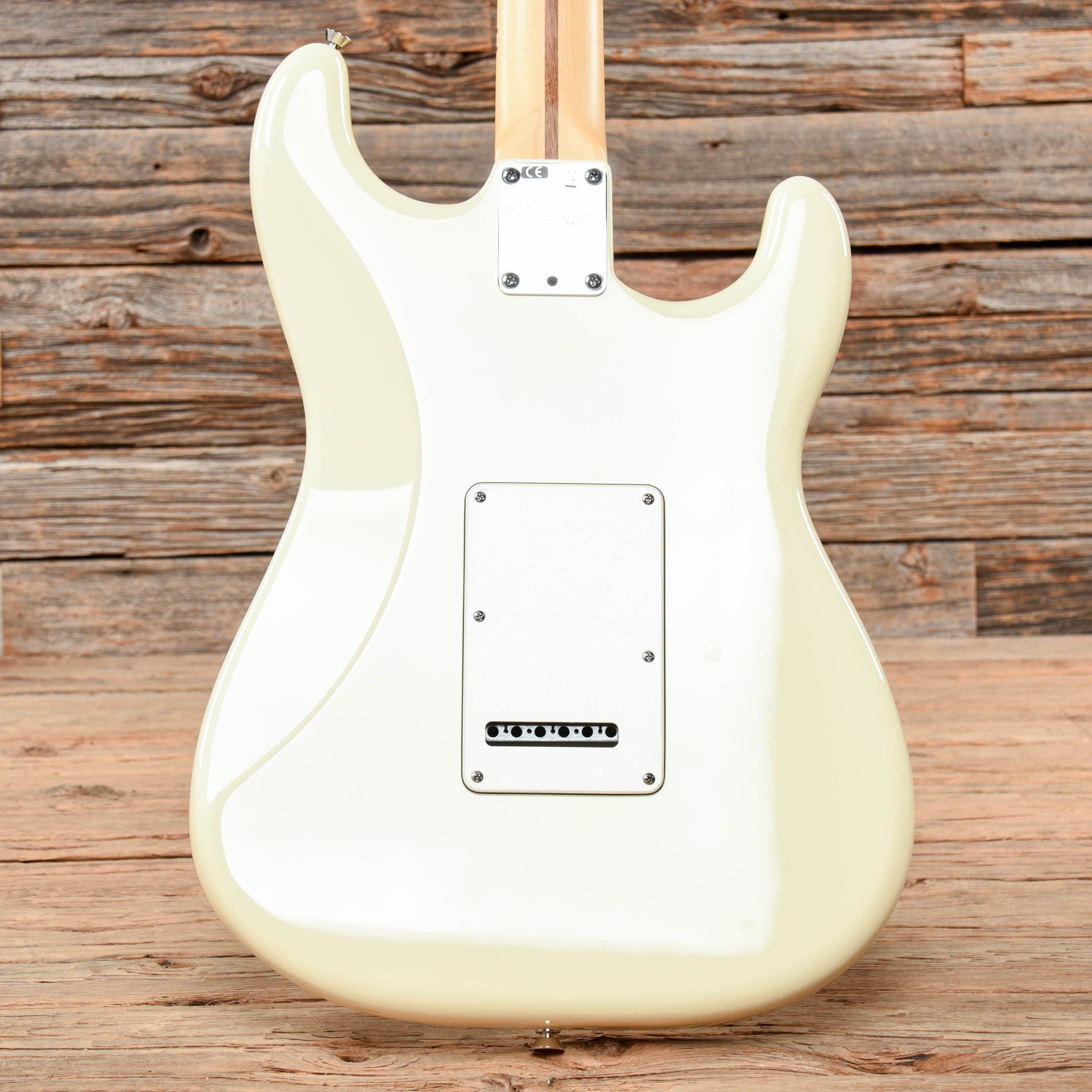 Fender American Standard Stratocaster Olympic White 2015 LEFTY Electric Guitars / Solid Body