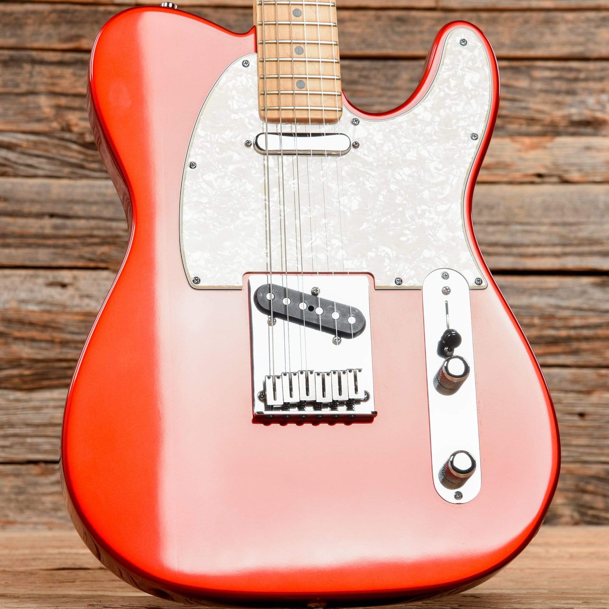 Fender American Standard Telecaster Chrome Red 2002 Electric Guitars / Solid Body