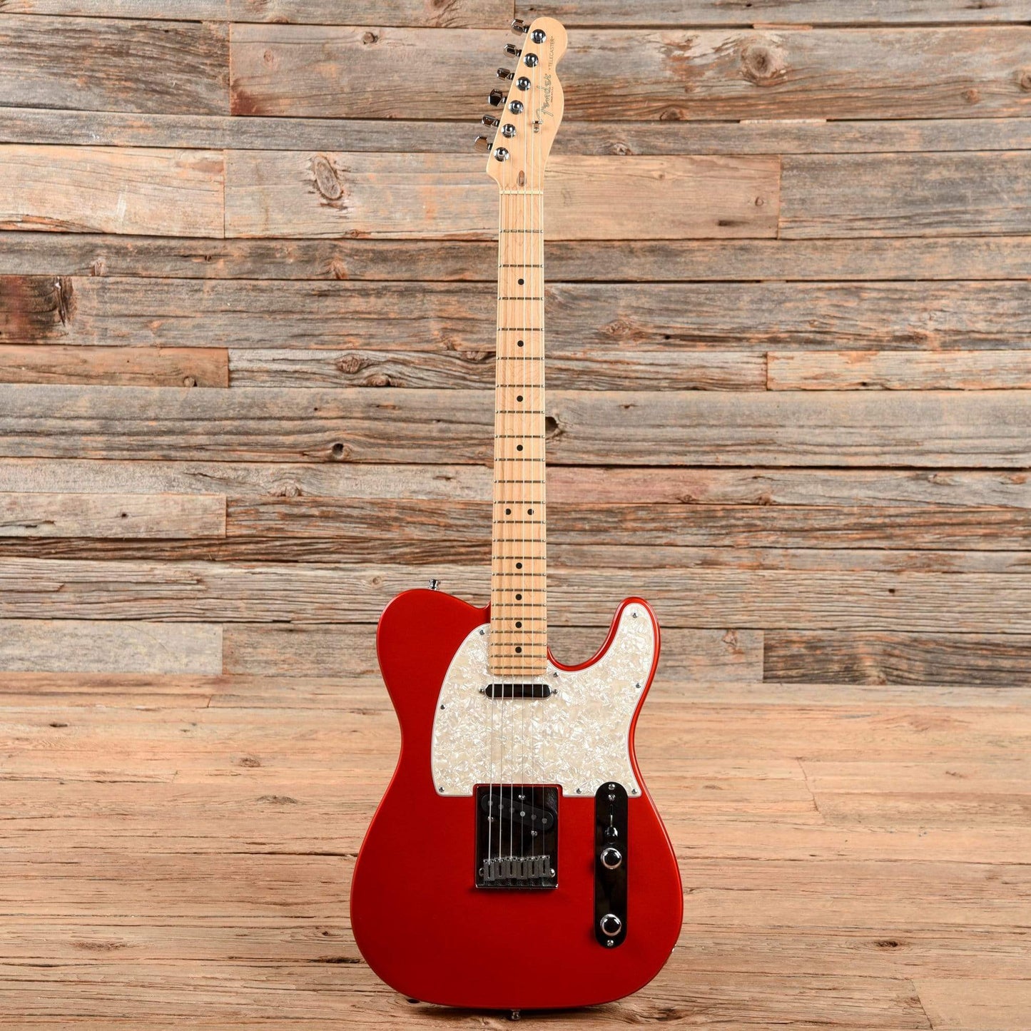 Fender American Standard Telecaster Chrome Red 2002 Electric Guitars / Solid Body