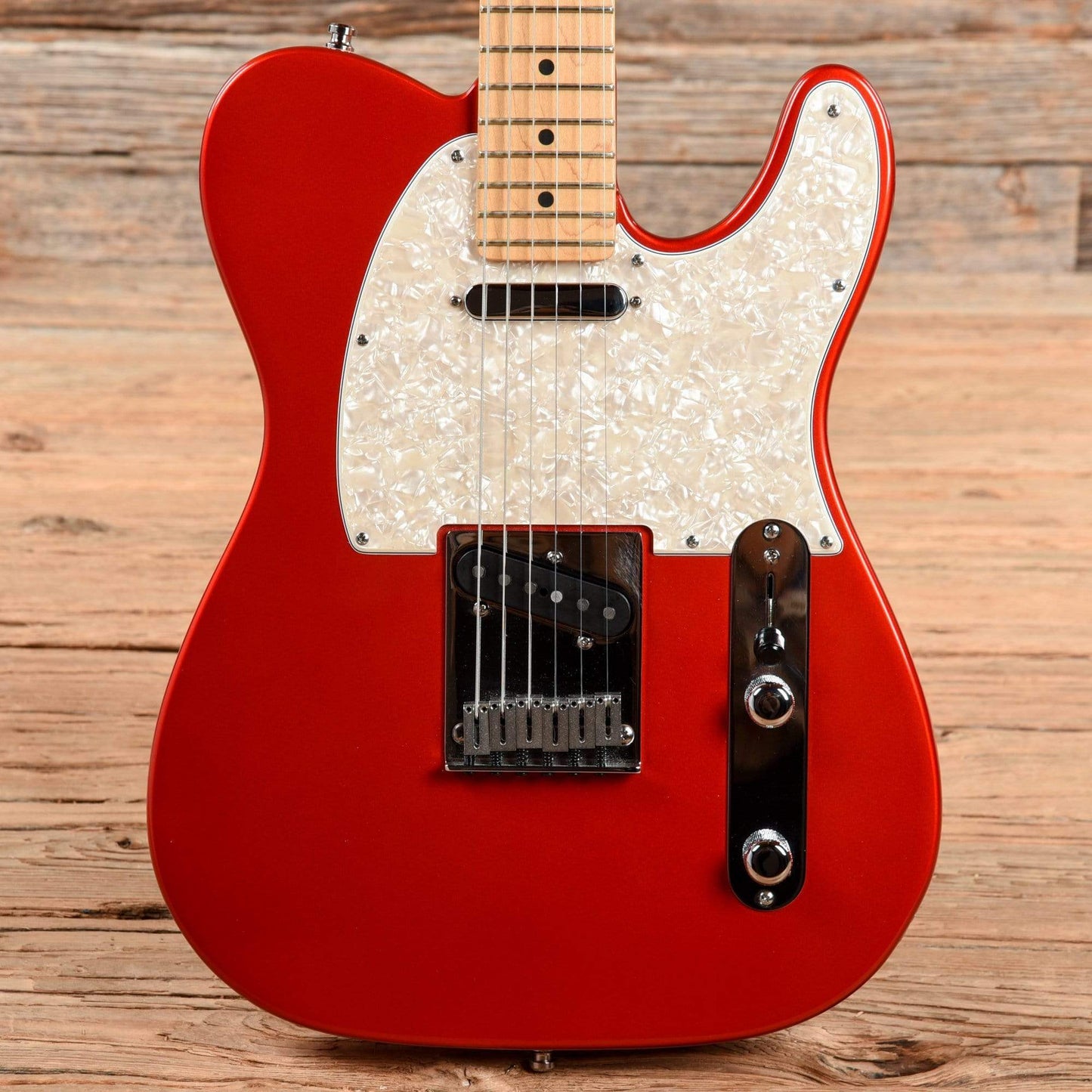 Fender American Standard Telecaster Chrome Red 2002 Electric Guitars / Solid Body