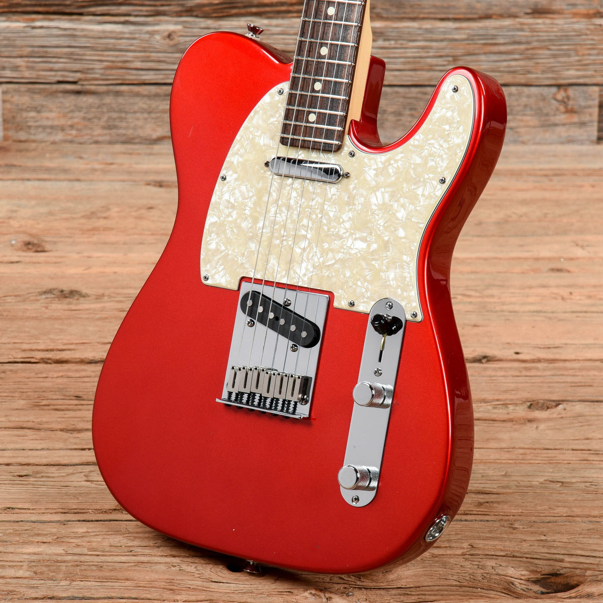 Red Tele Custom Fender American Standard Telecaster Chrome Red 2004 – Chicago Music ...