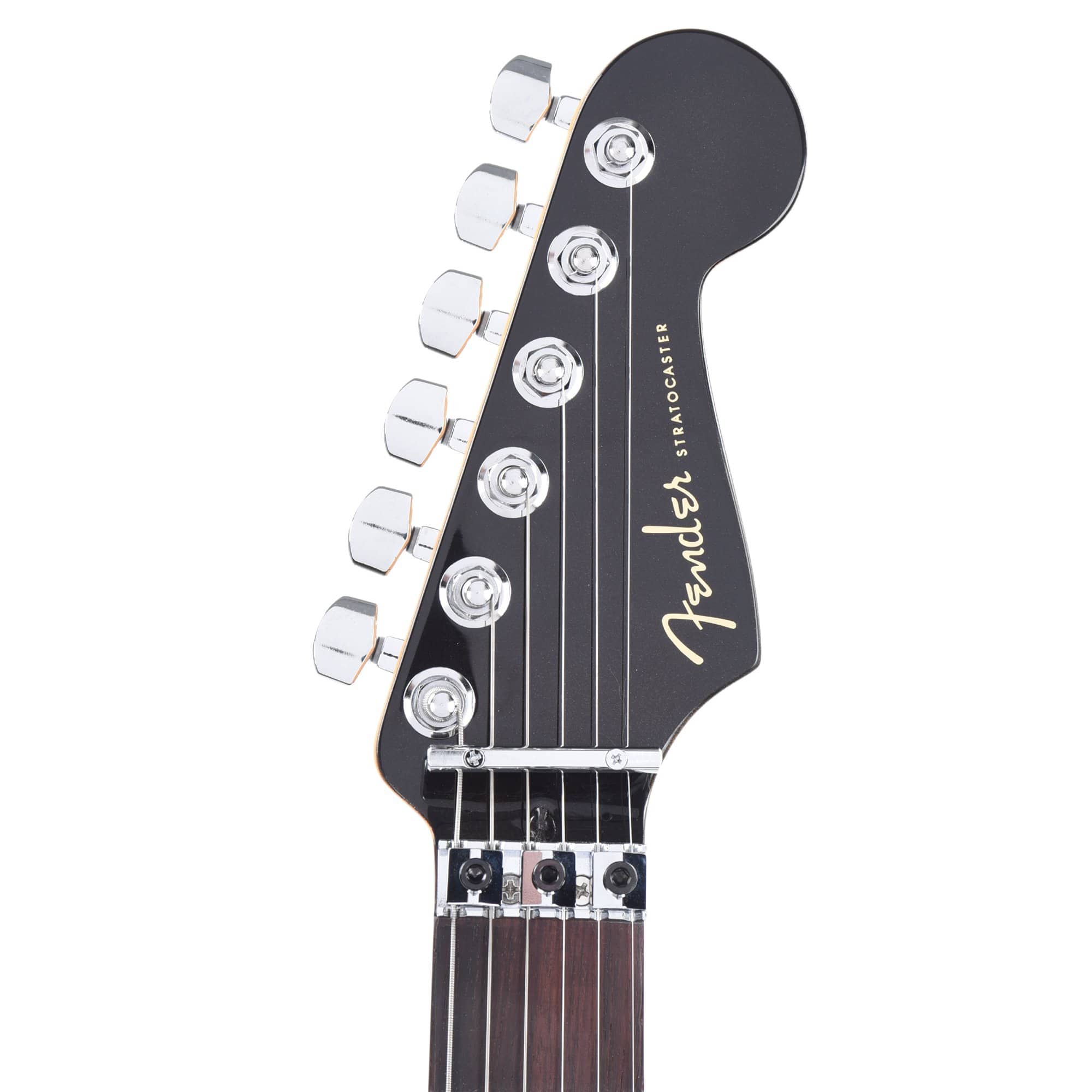 Fender American Ultra Luxe Stratocaster Floyd Rose HSS Mystic Black Electric Guitars / Solid Body