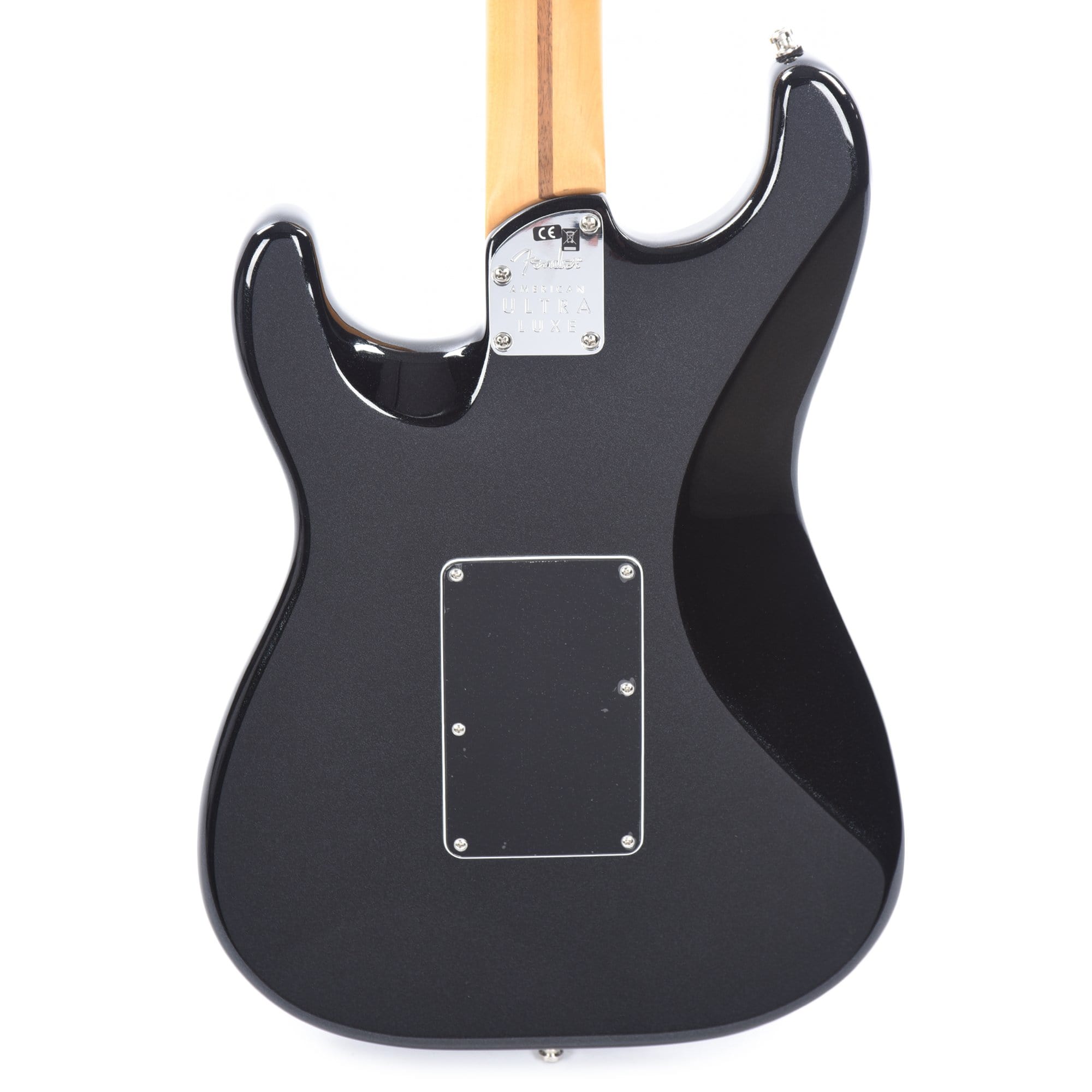 Fender American Ultra Luxe Stratocaster Floyd Rose HSS Mystic Black Electric Guitars / Solid Body