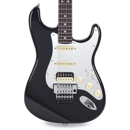 Fender American Ultra Luxe Stratocaster Floyd Rose HSS Mystic Black Electric Guitars / Solid Body