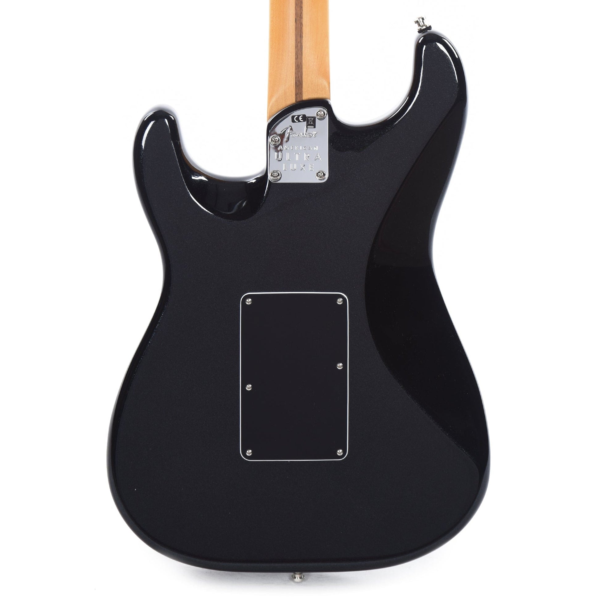 Fender American Ultra Luxe Stratocaster Floyd Rose HSS Mystic Black Electric Guitars / Solid Body