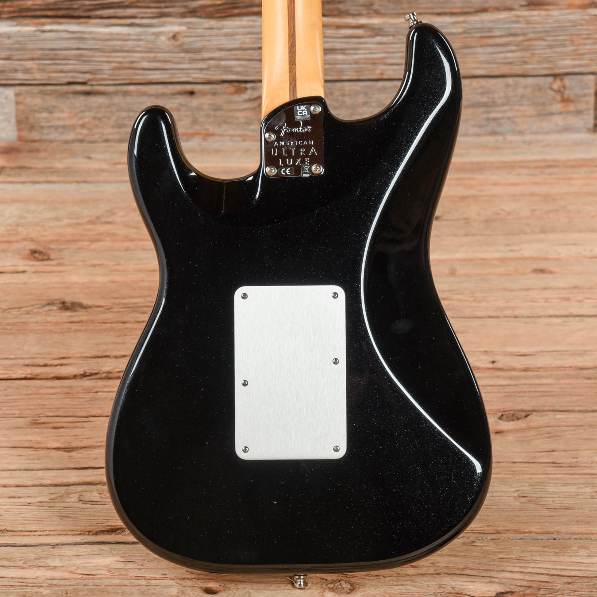 Fender American Ultra Luxe Stratocaster Floyd Rose HSS Mystic Black 2021 Electric Guitars / Solid Body