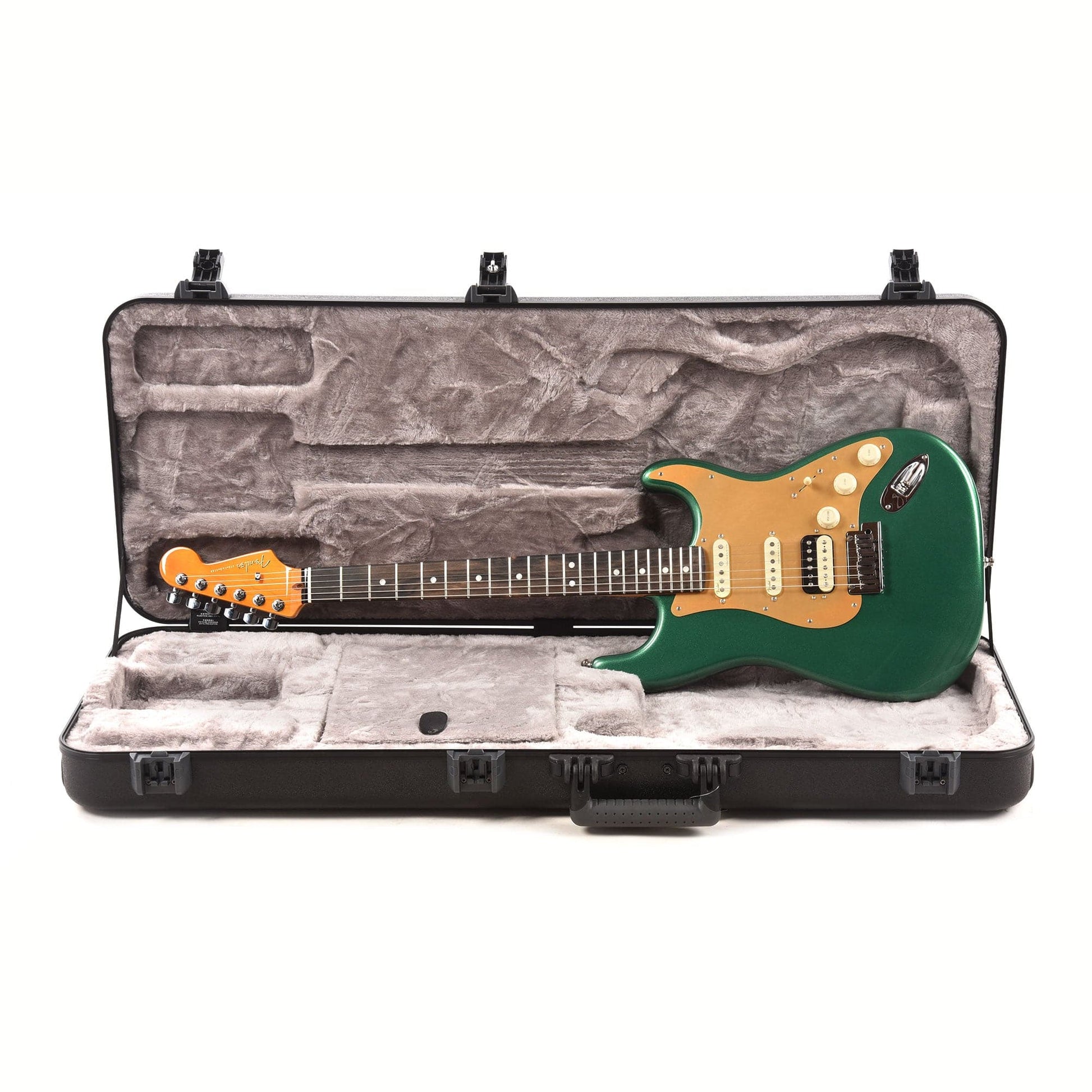 Fender American Ultra Stratocaster HSS Mystic Pine w/Ebony Fingerboard & Anodized Gold Pickguard Electric Guitars / Solid Body