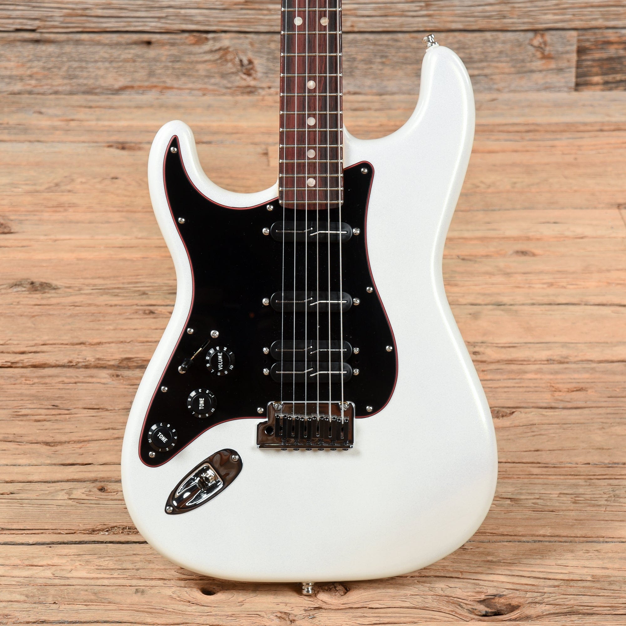 Fender American Ultra Stratocaster HSS Olympic Pearl  LEFTY Electric Guitars / Solid Body