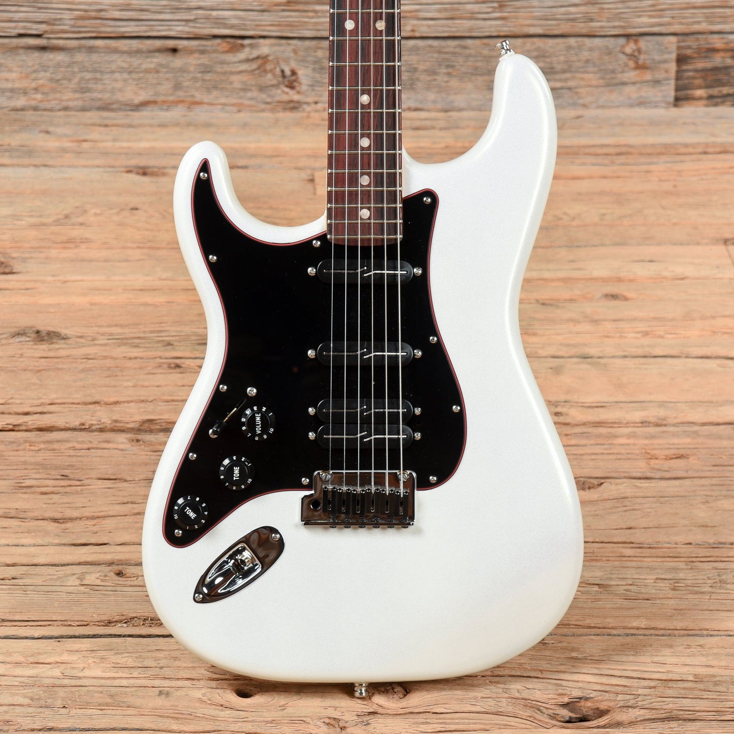 Fender American Ultra Stratocaster HSS Olympic Pearl  LEFTY Electric Guitars / Solid Body