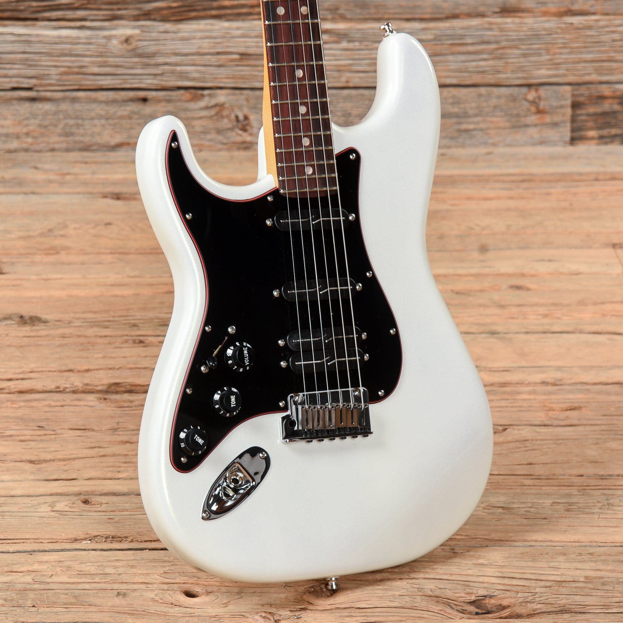 Fender American Ultra Stratocaster HSS Olympic Pearl  LEFTY Electric Guitars / Solid Body